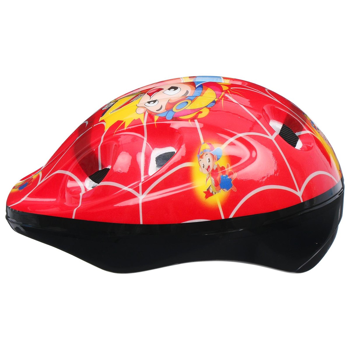 фото Шлем защитный детский onlytop ot-502, обхват 52-54 см, цвет красный