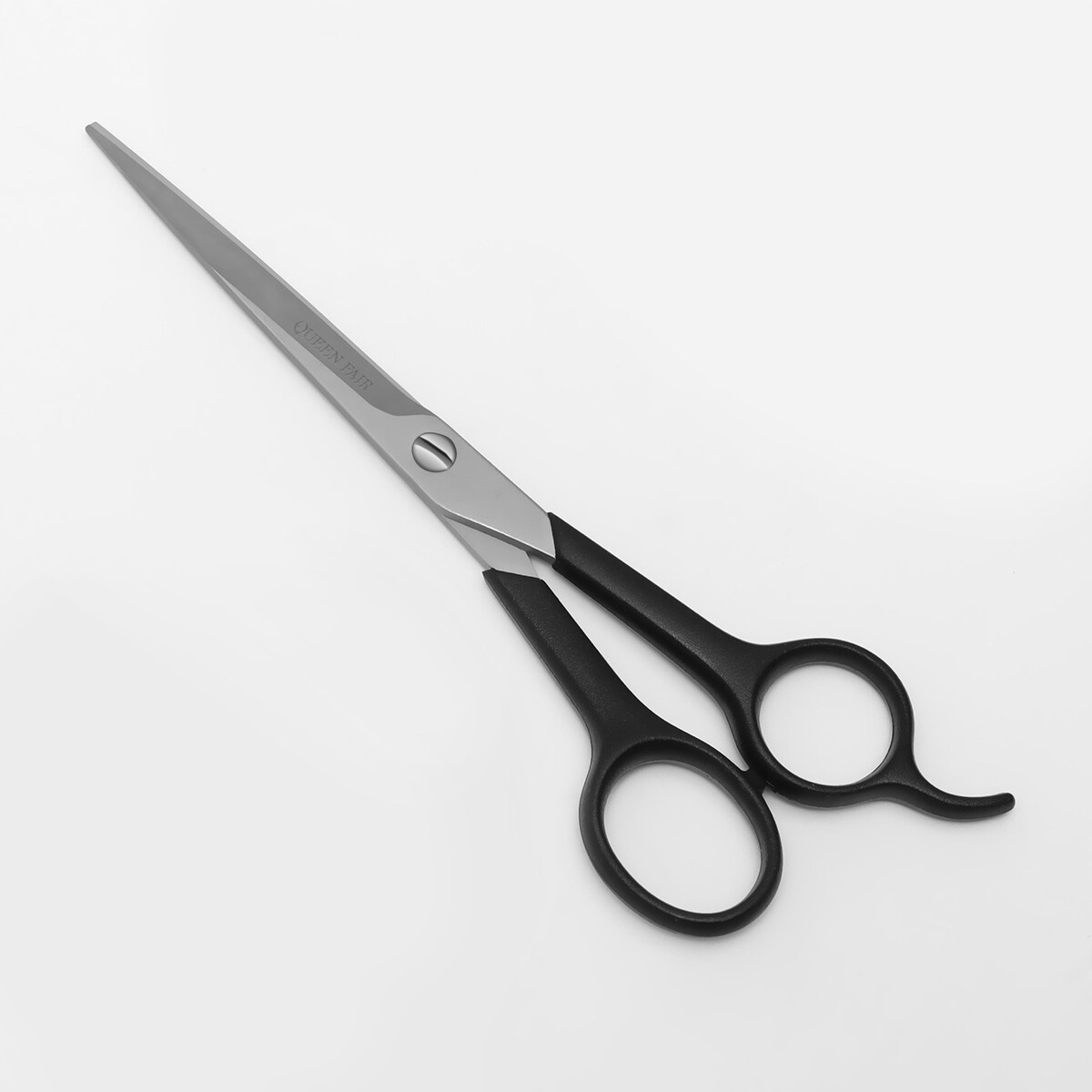фото Ножницы парикмахерские с упором, лезвие — 7 см, цвет черный queen fair