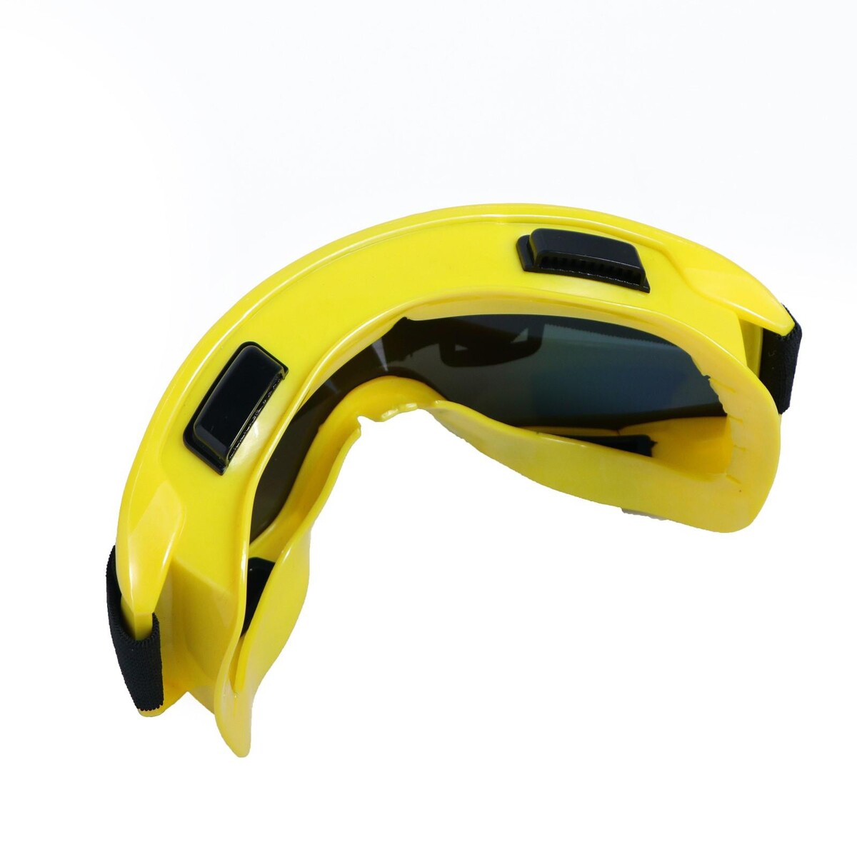 фото Очки-маска для езды на мототехнике, стекло хамелеон, желтые no brand