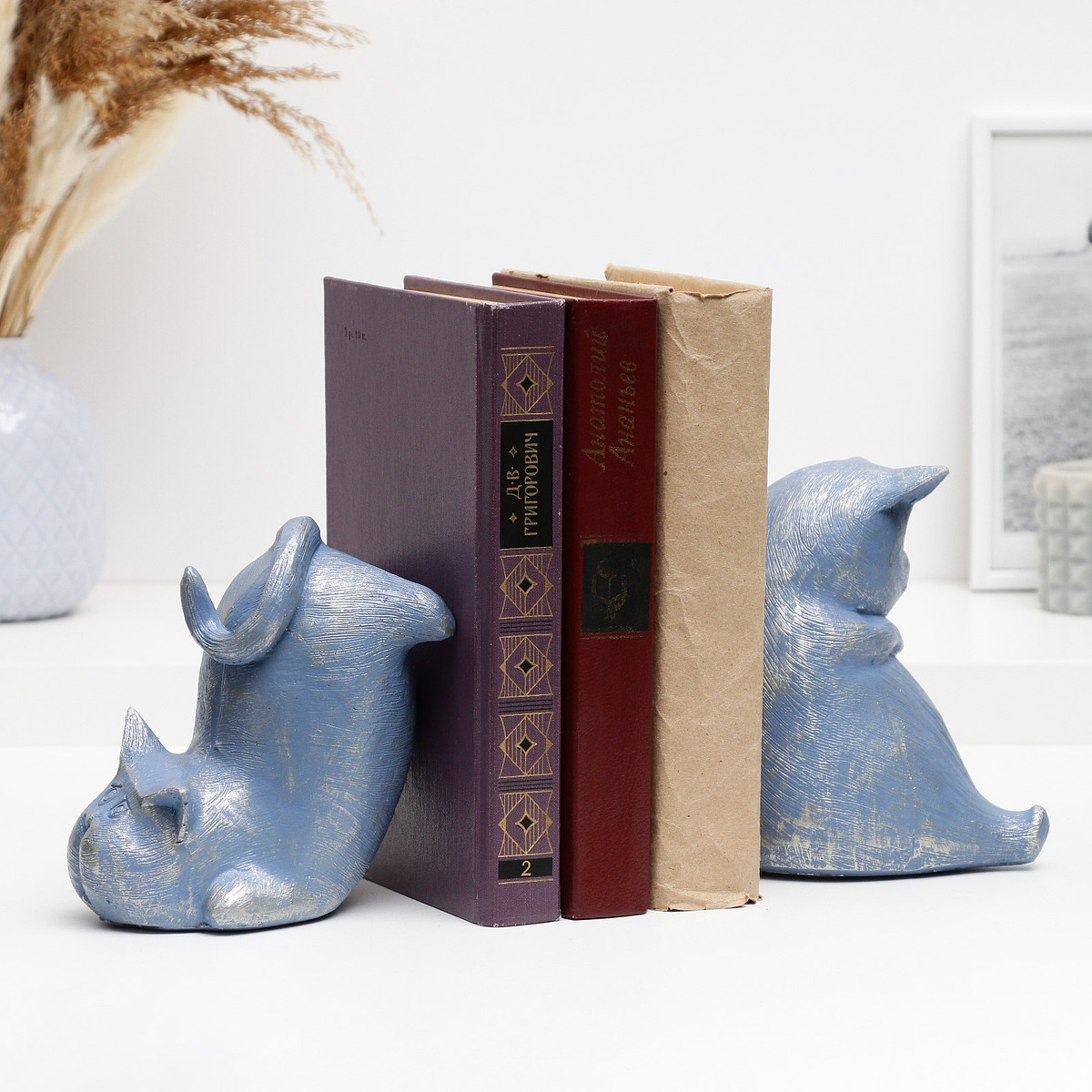 Держатель-подставка для книг, Золотистый;синий
Держатель-подставка для книг, Золотистый;синий