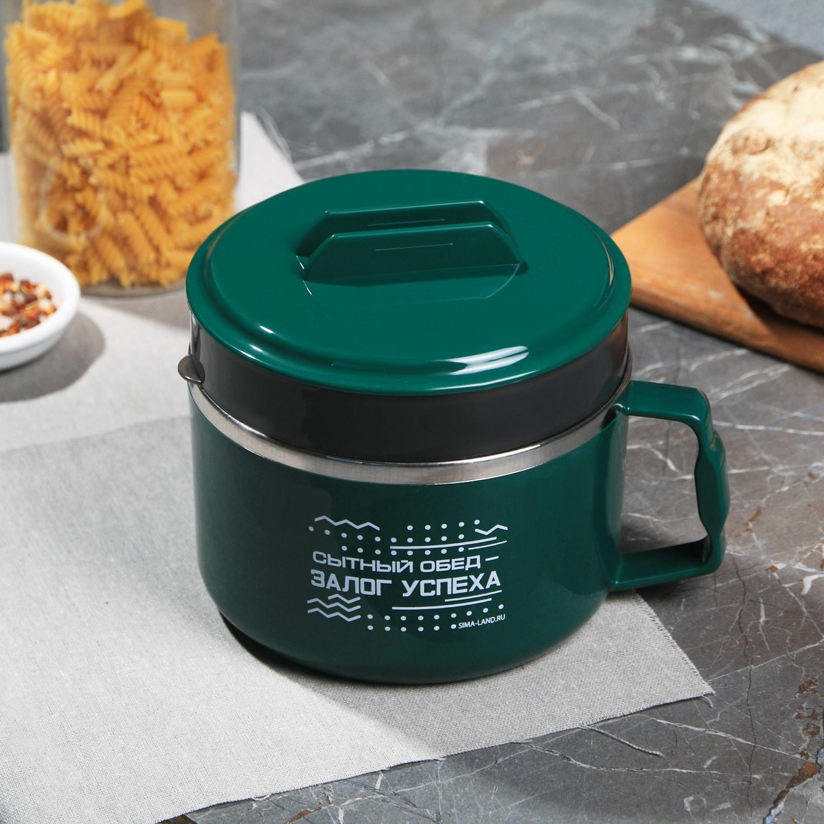 Термо ланч-бокс, Зеленый
Термо ланч-бокс, Зеленый