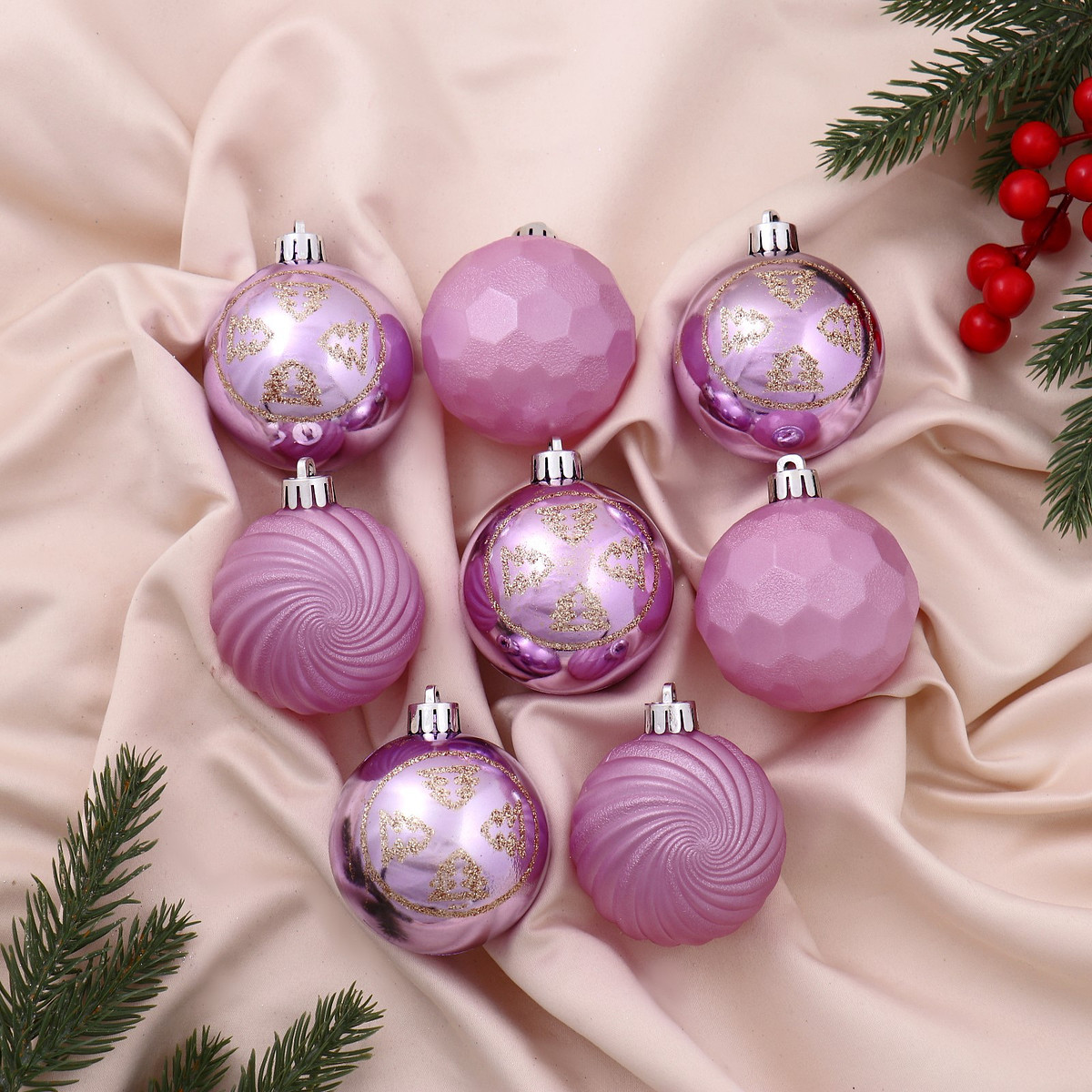 Ёлочные игрушки, Сиреневый
Ёлочные игрушки, Сиреневый