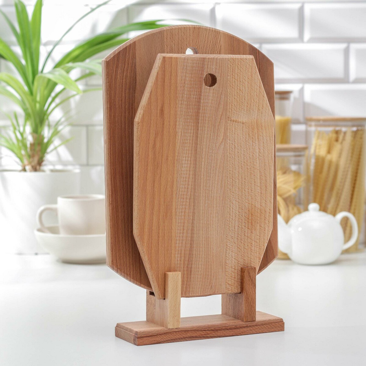 Нaбор досок разделочных из букa премиум, 2 шт: 24,5×35 см, 19×30,5 см, мaссив букa, Бежевый;коричневый
Нaбор досок разделочных из букa премиум, 2 шт: 24,5×35 см, 19×30,5 см, мaссив букa, Бежевый;коричневый