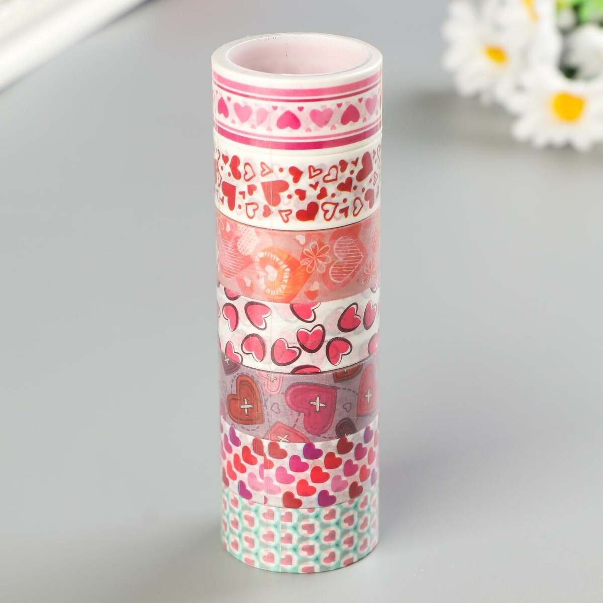 Клейкие washi-ленты для декора, Разноцветный
Клейкие washi-ленты для декора, Разноцветный