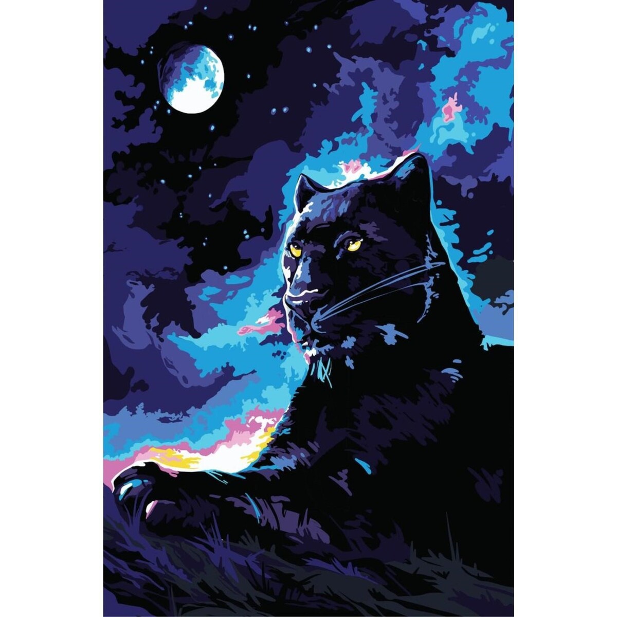 Алмазная мозаика на подрамнике с полным заполнением, Черный 
Алмазная мозаика на подрамнике с полным заполнением, Черный