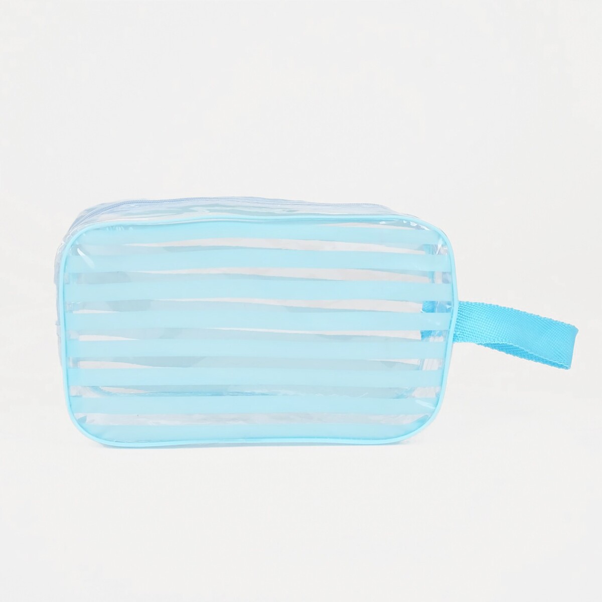 фото Косметичка на молнии, цвет голубой no brand