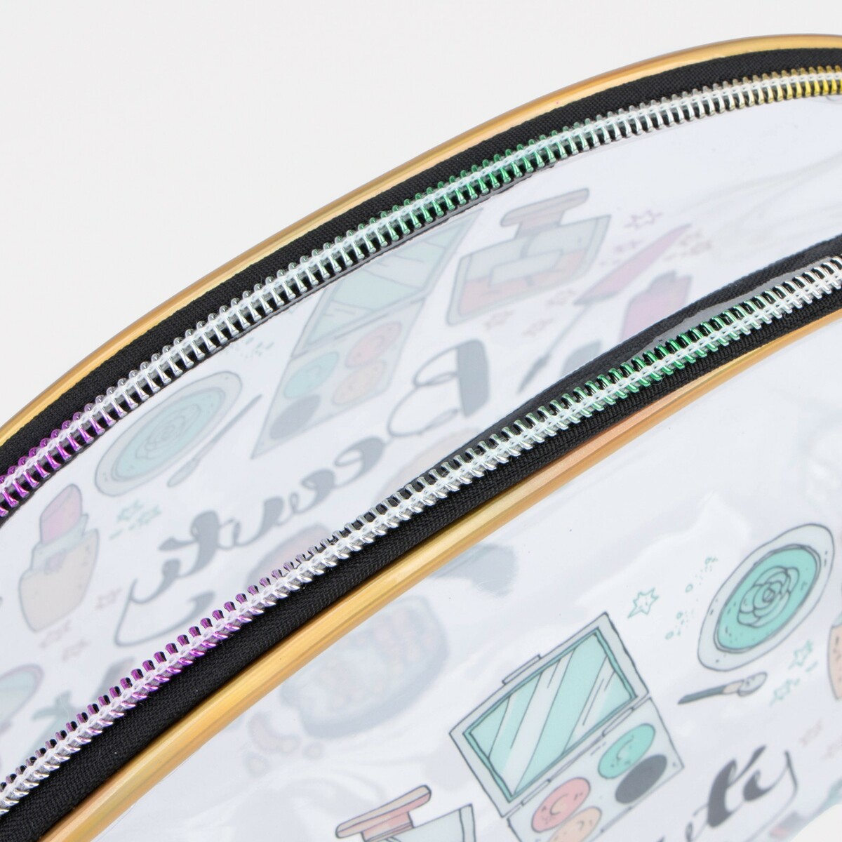 фото Косметичка на молнии, цвет прозрачный no brand