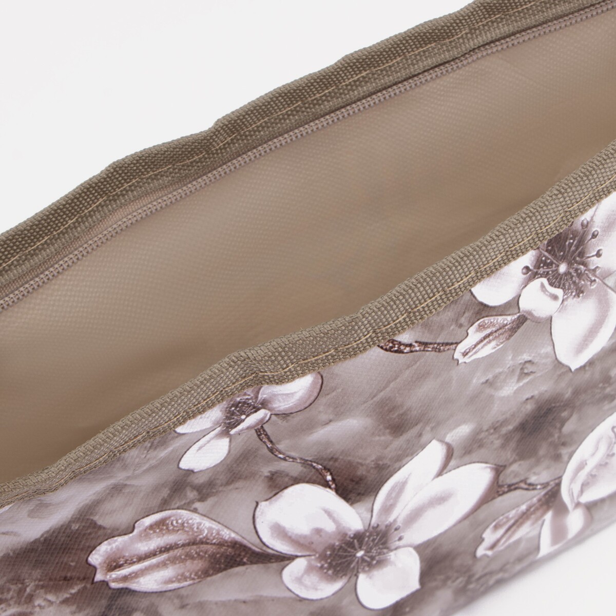 фото Косметичка на молнии, цвет бежевый no brand