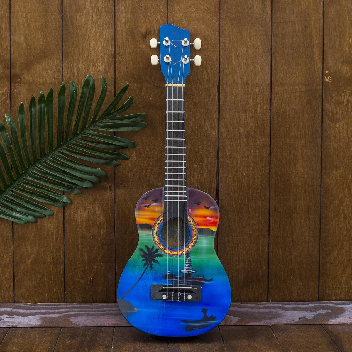 Сувенирный музыкальный инструмент гитара-укулеле, Синий
Сувенирный музыкальный инструмент гитара-укулеле, Синий