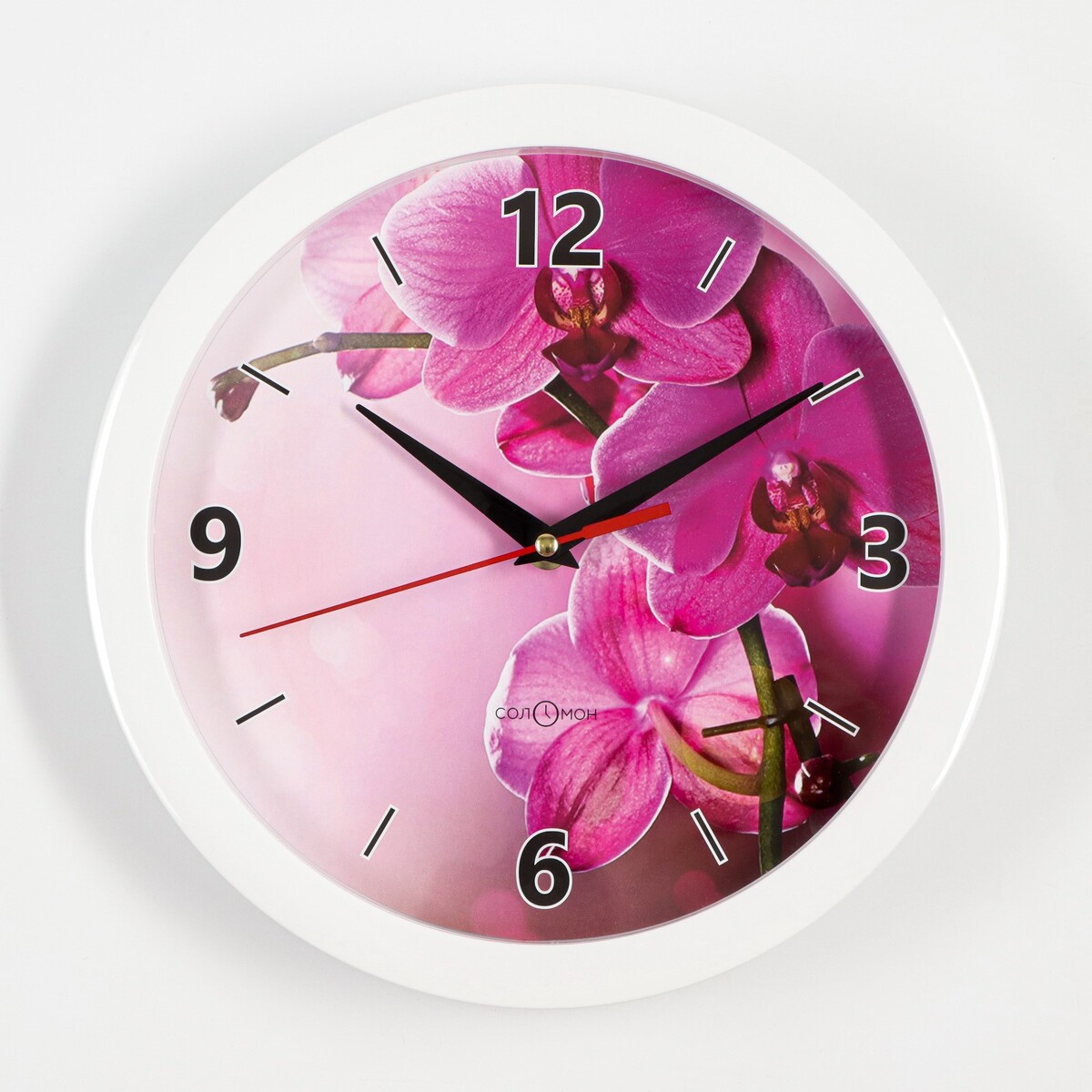 фото Часы настенные, серия: цветы, соломон