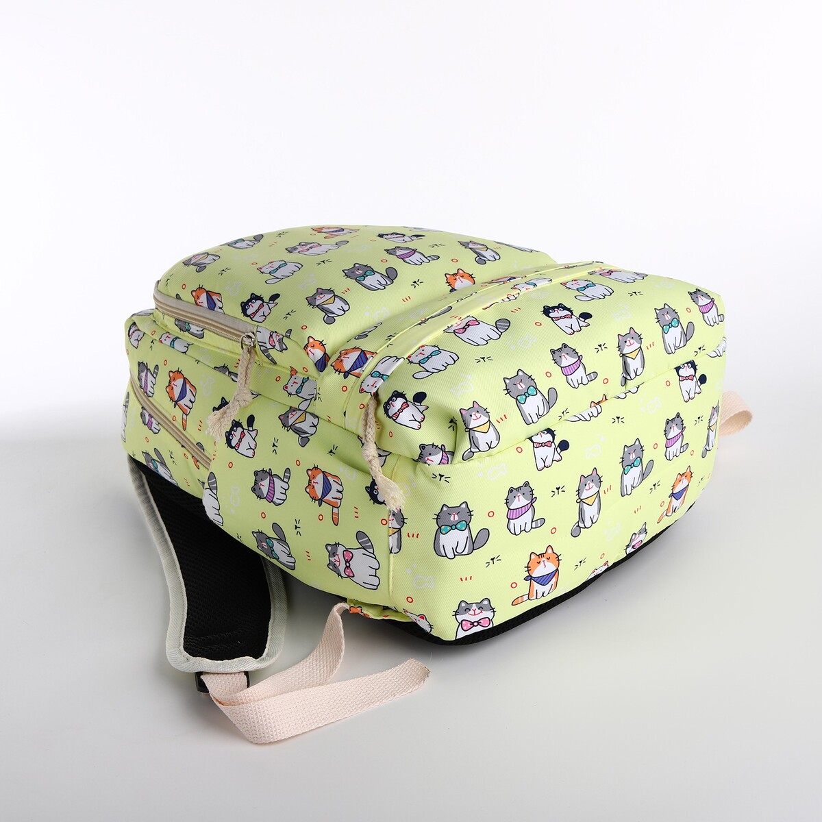 фото Рюкзак на молнии, сумка, косметичка, цвет желтый no brand