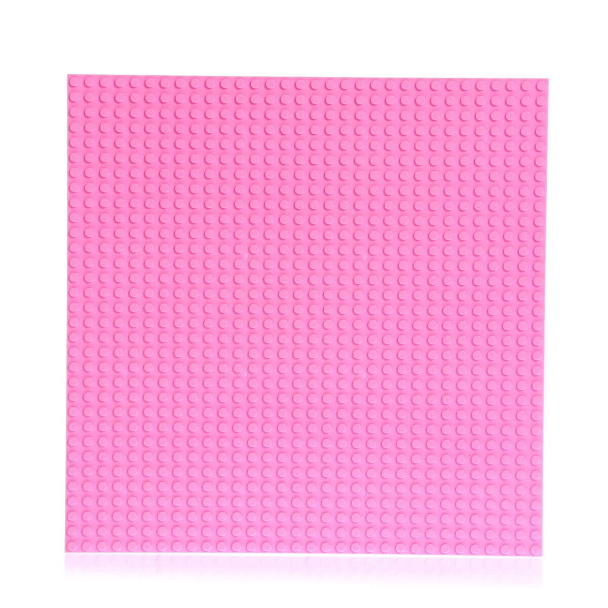 фото Пластина-основание для конструктора, 25,5 × 25,5 см, цвет розовый no brand