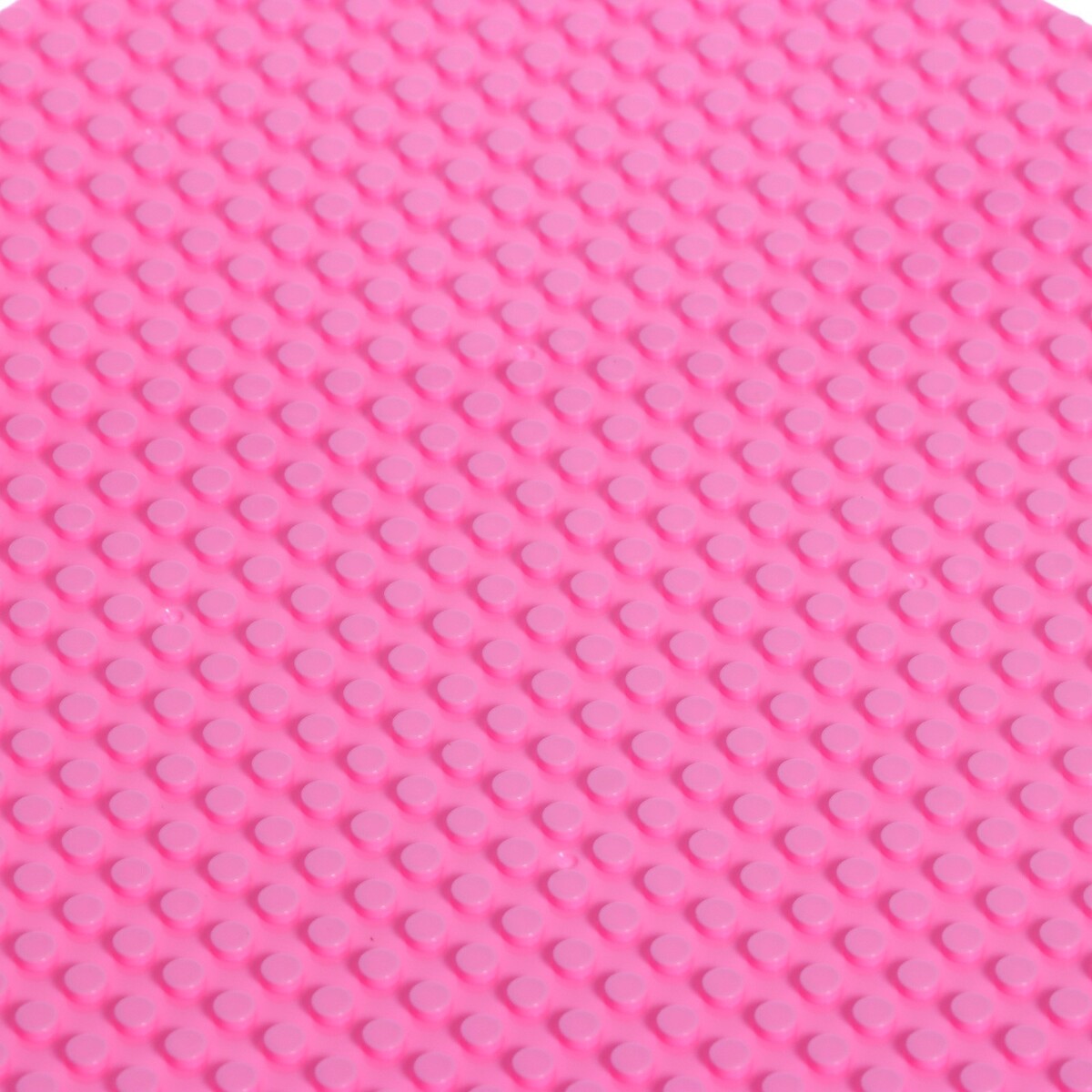 фото Пластина-основание для конструктора, 25,5 × 25,5 см, цвет розовый no brand