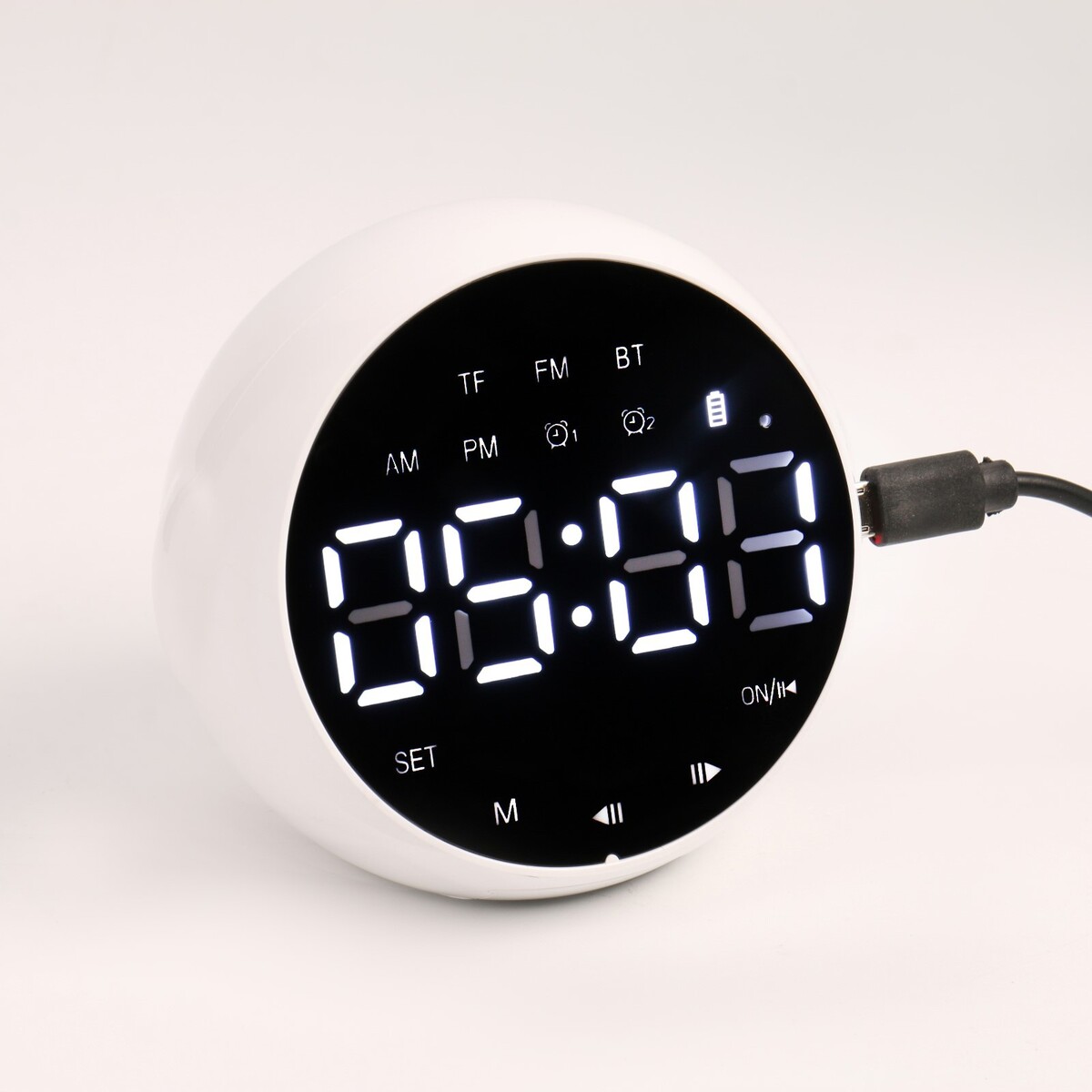 Часы-будильник электронные, bluetooth 5.0, fm, tf карта, колонка, 2000 мач, 9 x 7.5 x 8 см, Белый
Часы-будильник электронные, bluetooth 5.0, fm, tf карта, колонка, 2000 мач, 9 x 7.5 x 8 см, Белый