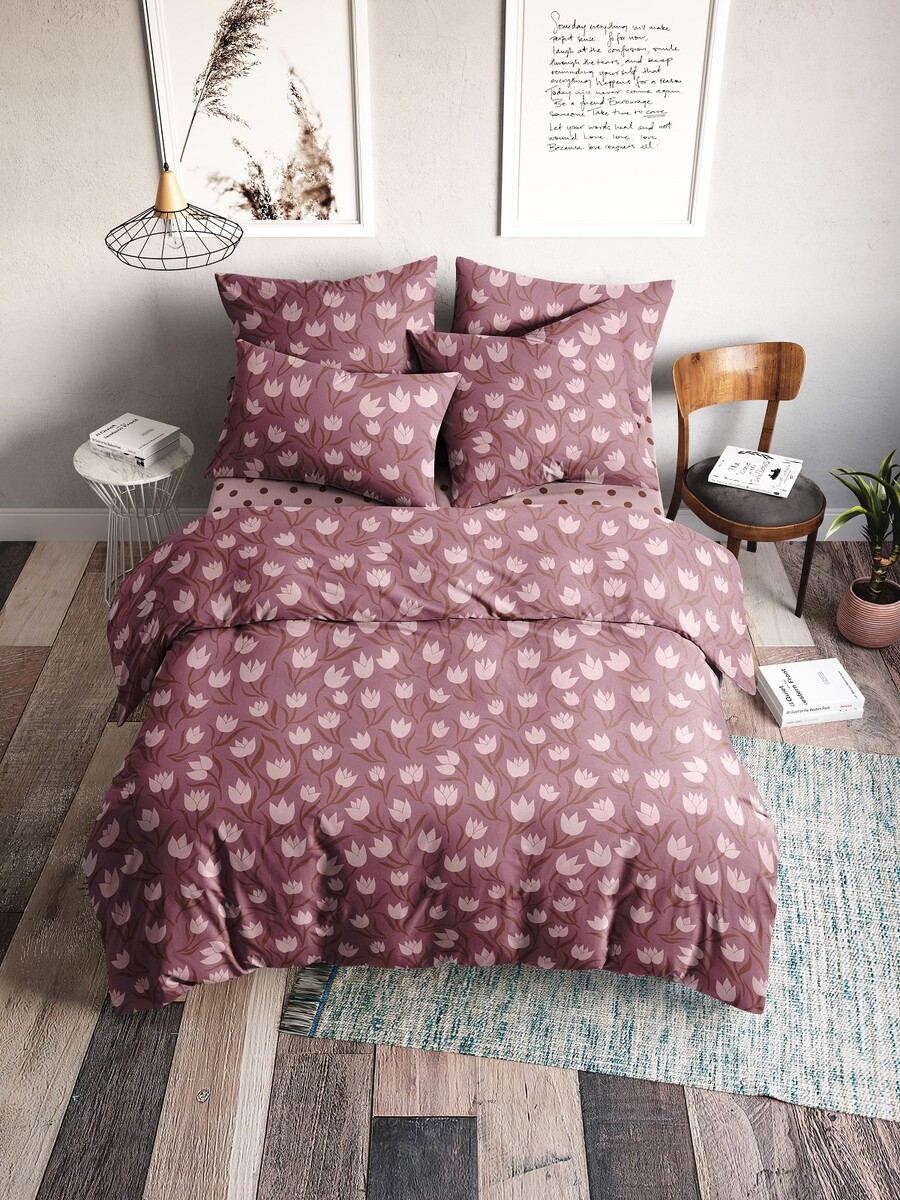 Постельное белье 2 спальный с евро, Розовый 
Постельное белье 2 спальный с евро, Розовый