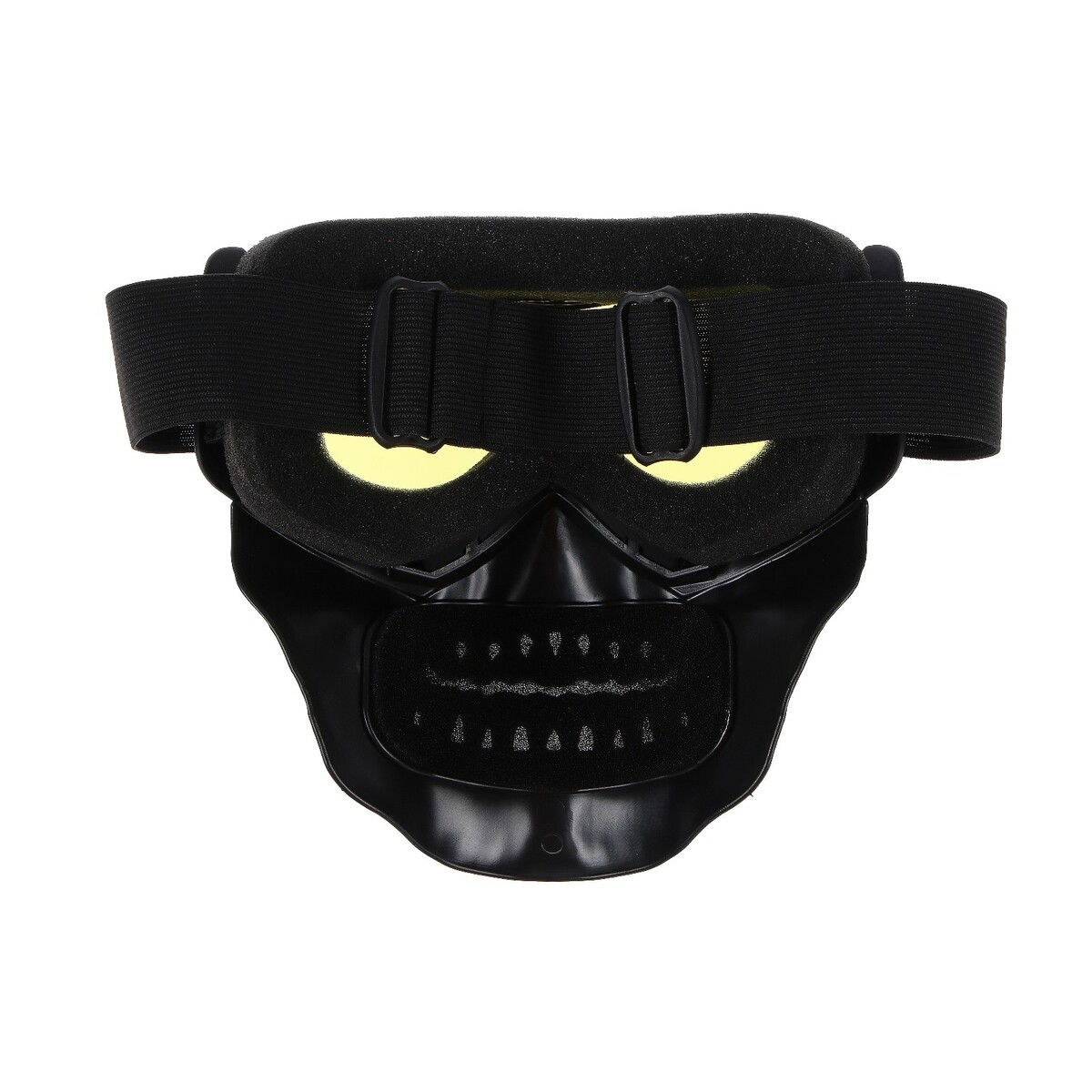 фото Очки-маска для езды на мототехнике, разборные, визор желтый, цвет черный torso