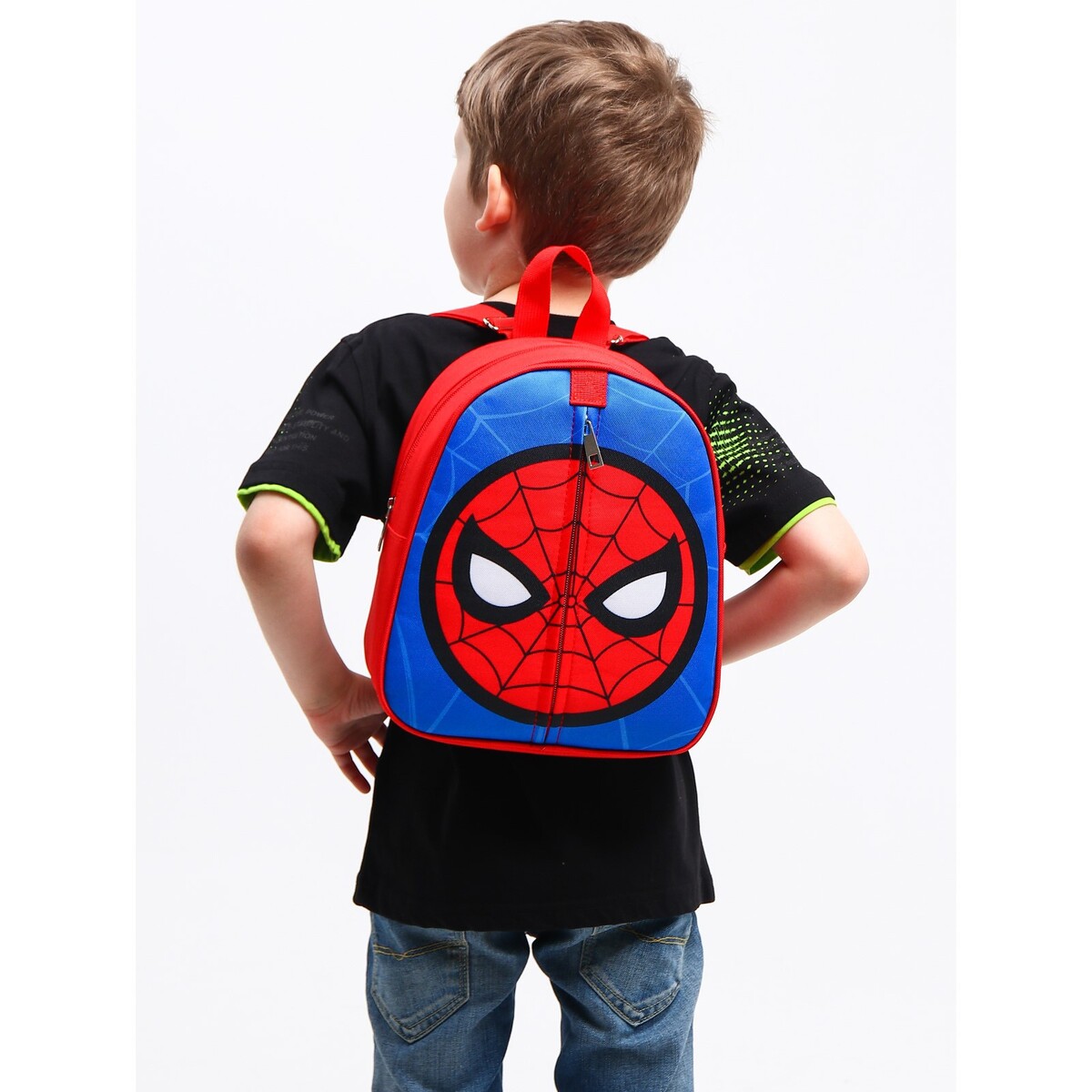 фото Рюкзак детский, на молнии, 23х27 см, человек-паук marvel