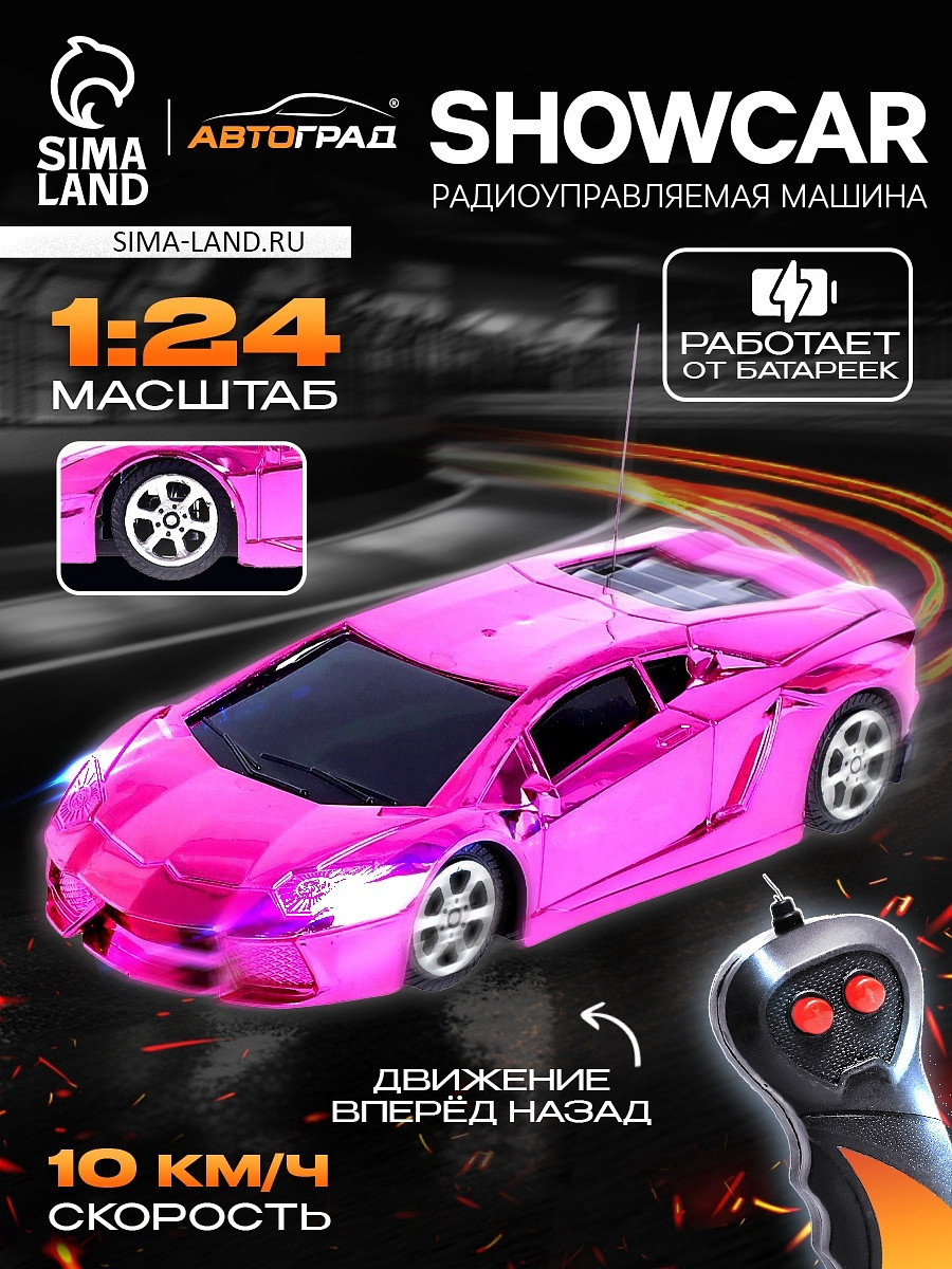 Машинка на пульте управления, Розовый
Машинка на пульте управления, Розовый