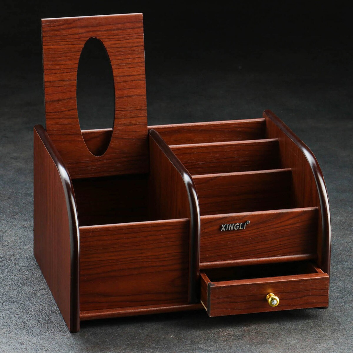 фото Органайзер 3 секции, подст для салфеток, 1 выдвижной ящик no brand