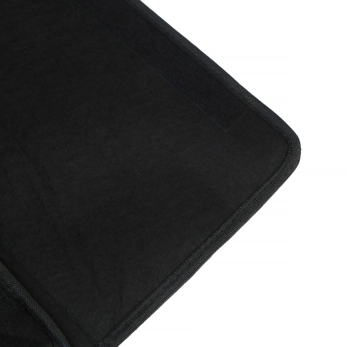 фото Органайзер саквояж в багажник автомобиля, 32×32×30 см, экокожа, черный с белой обшивкой no brand