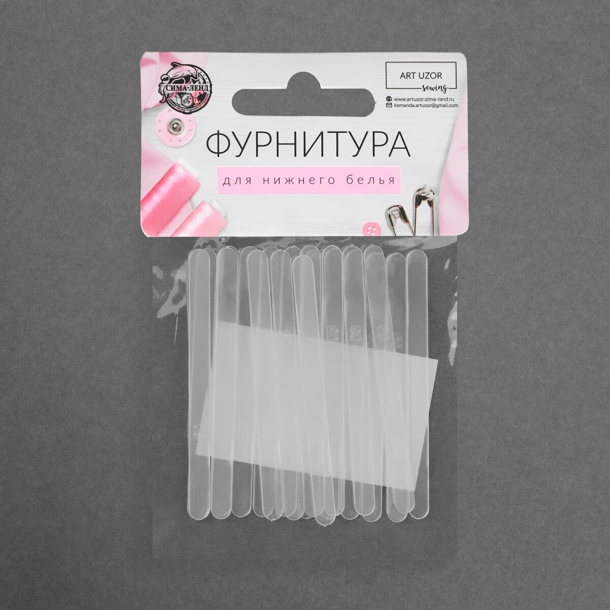 фото Пластина для корсета и бюстгальтера, 20 шт, 60 × 5 мм арт узор