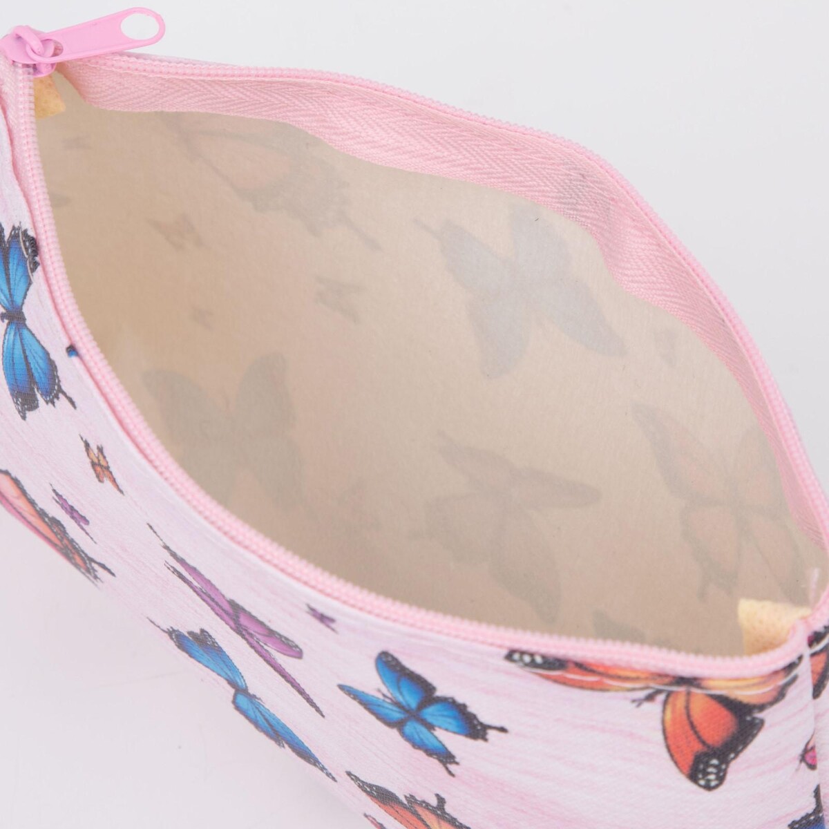 фото Косметичка на молнии, цвет светло-розовый no brand