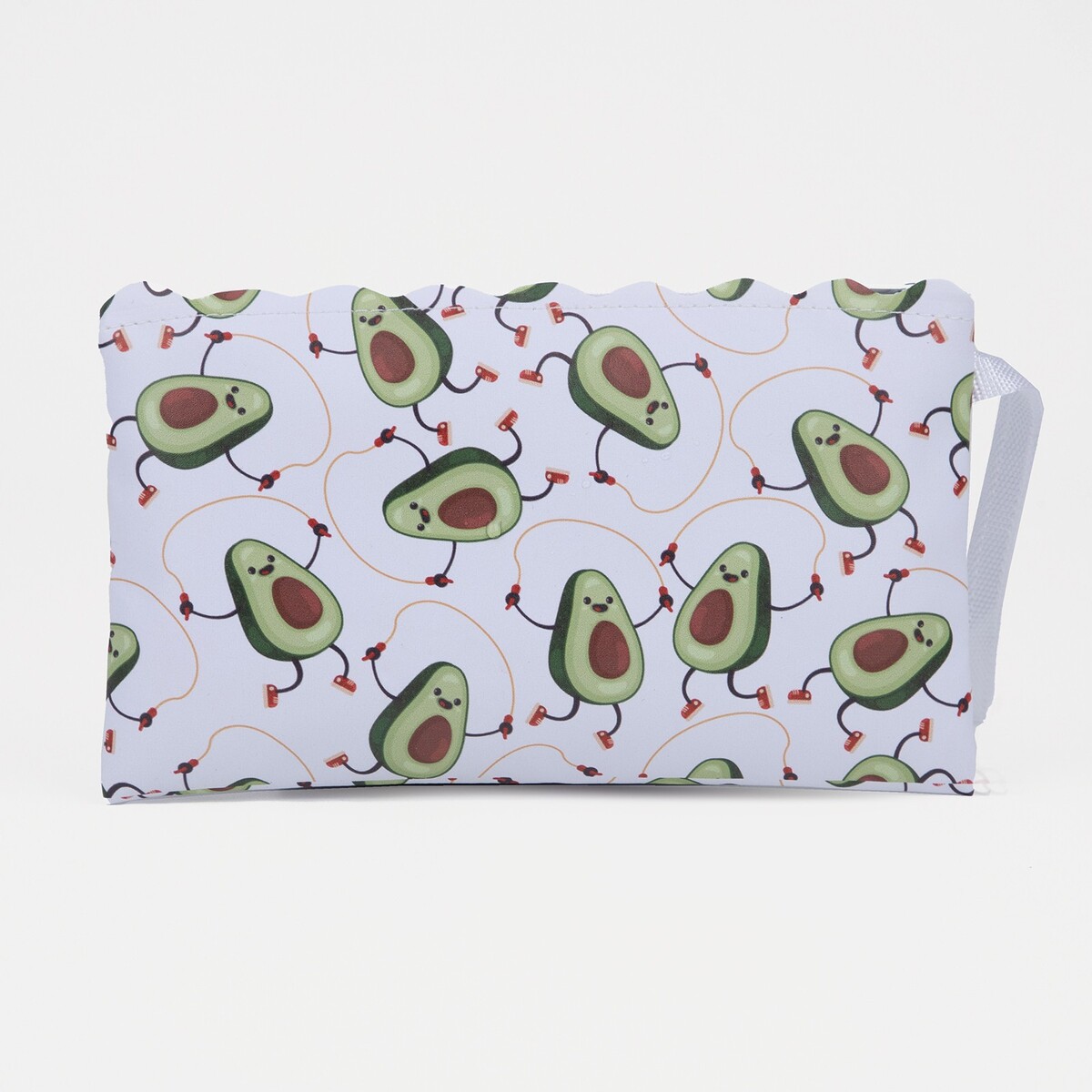 фото Косметичка на молнии, цвет белый no brand