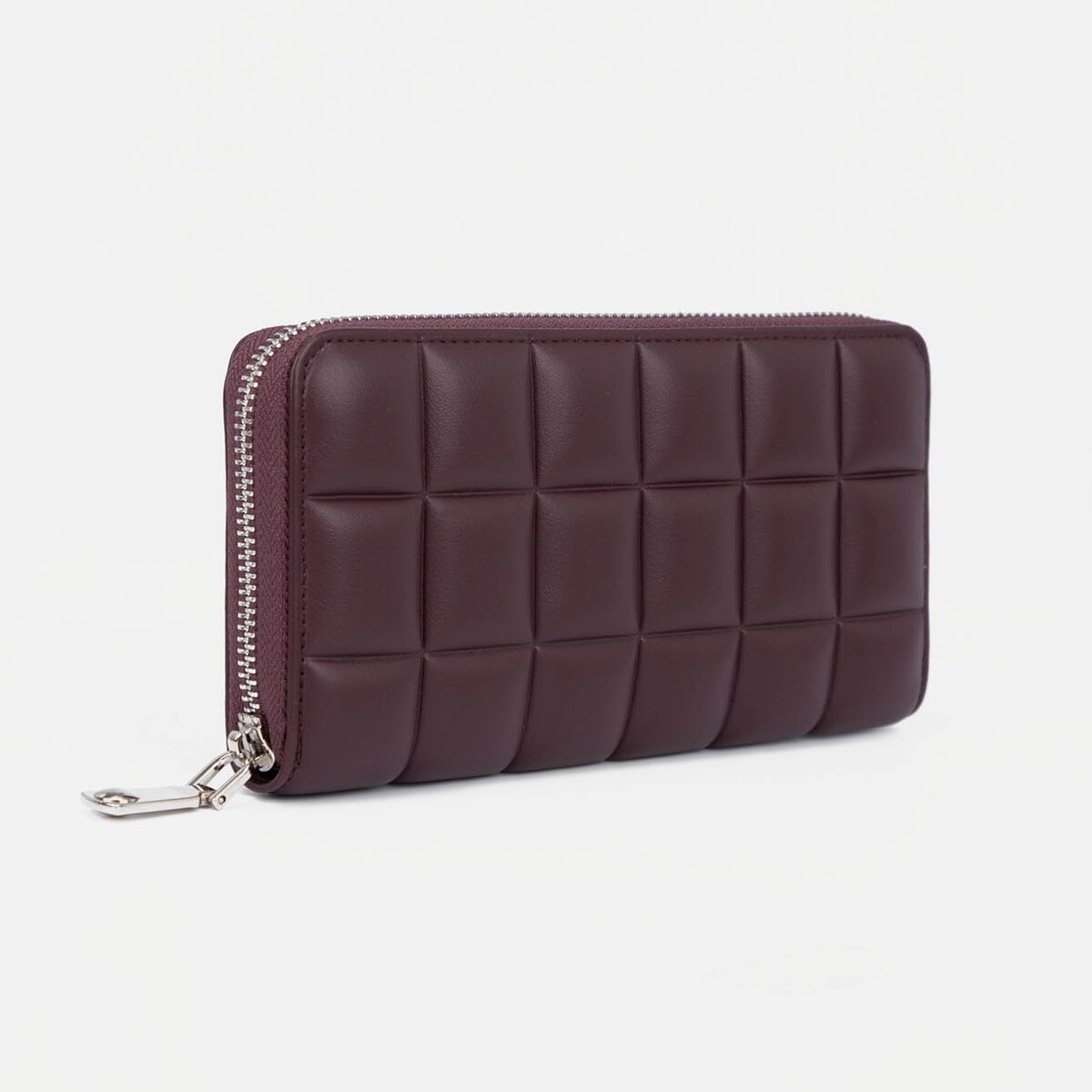 Кошелек на молнии, цвет бордовый
Кошелек на молнии, цвет бордовый