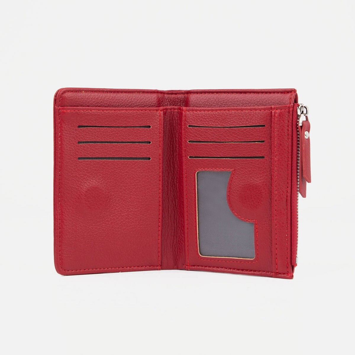 фото Кошелек на магните, цвет бордовый no brand