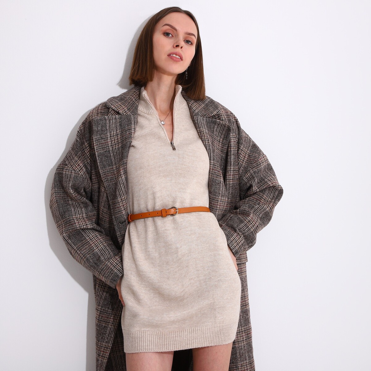 фото Ремень женский, ширина 1,3 см, винт, пряжка метал, цвет рыжий no brand