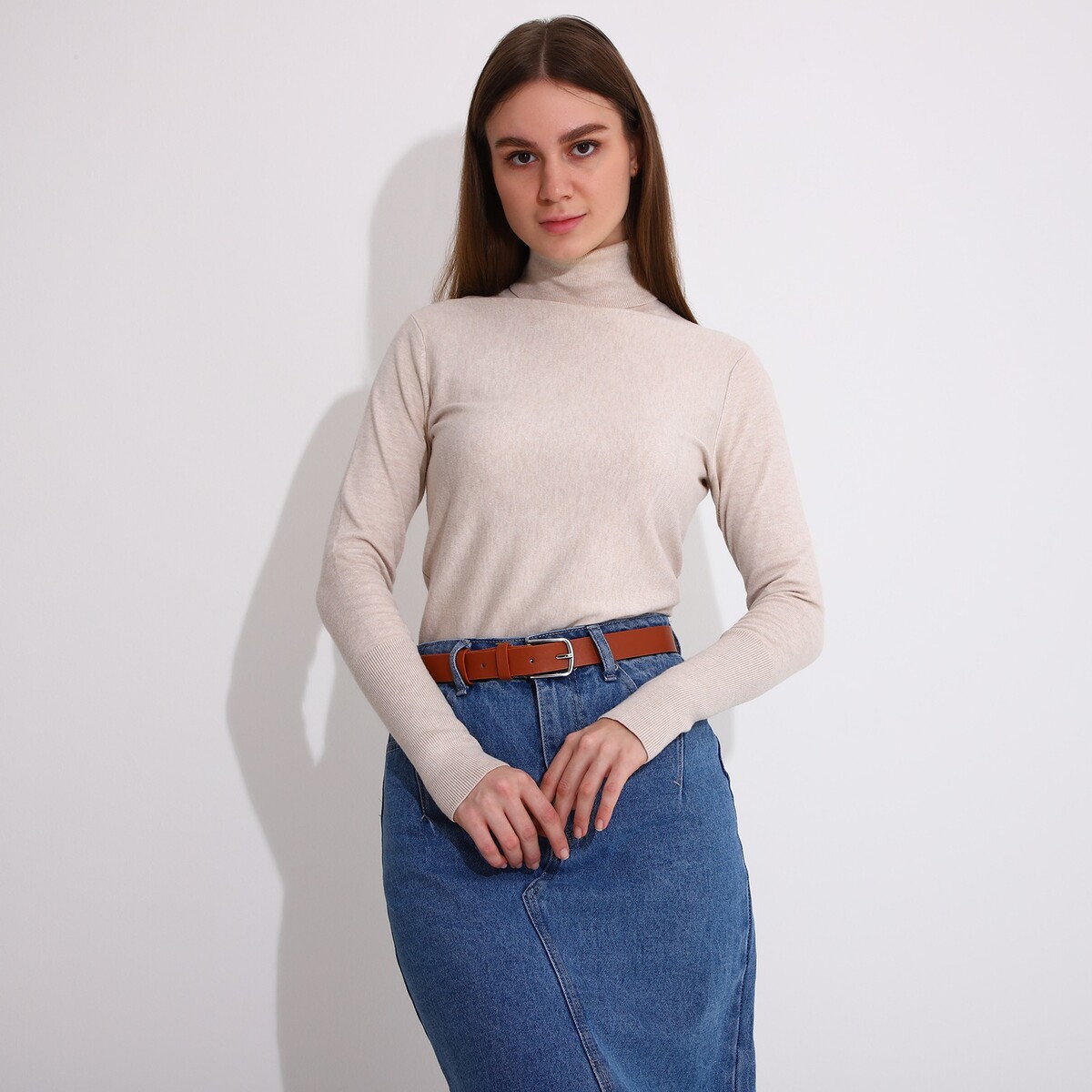 фото Ремень женский, ширина 3 см, винт, пряжка метал, цвет рыжий no brand