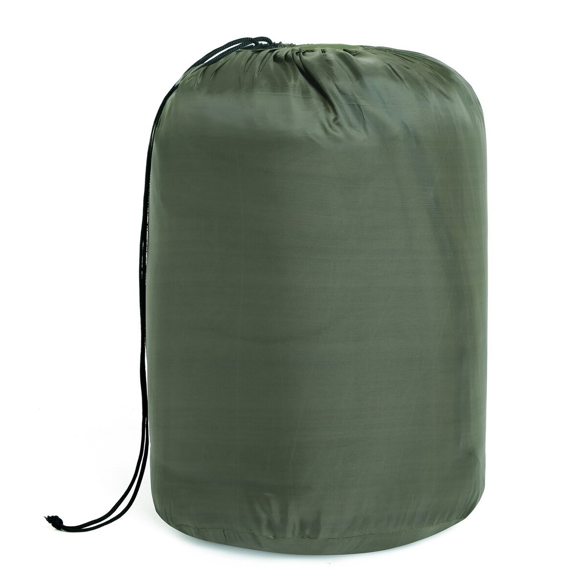 фото Спальный мешок туристический, 220 х 75 см, до -20 градусов, 700 г/м2, цвет мха no brand