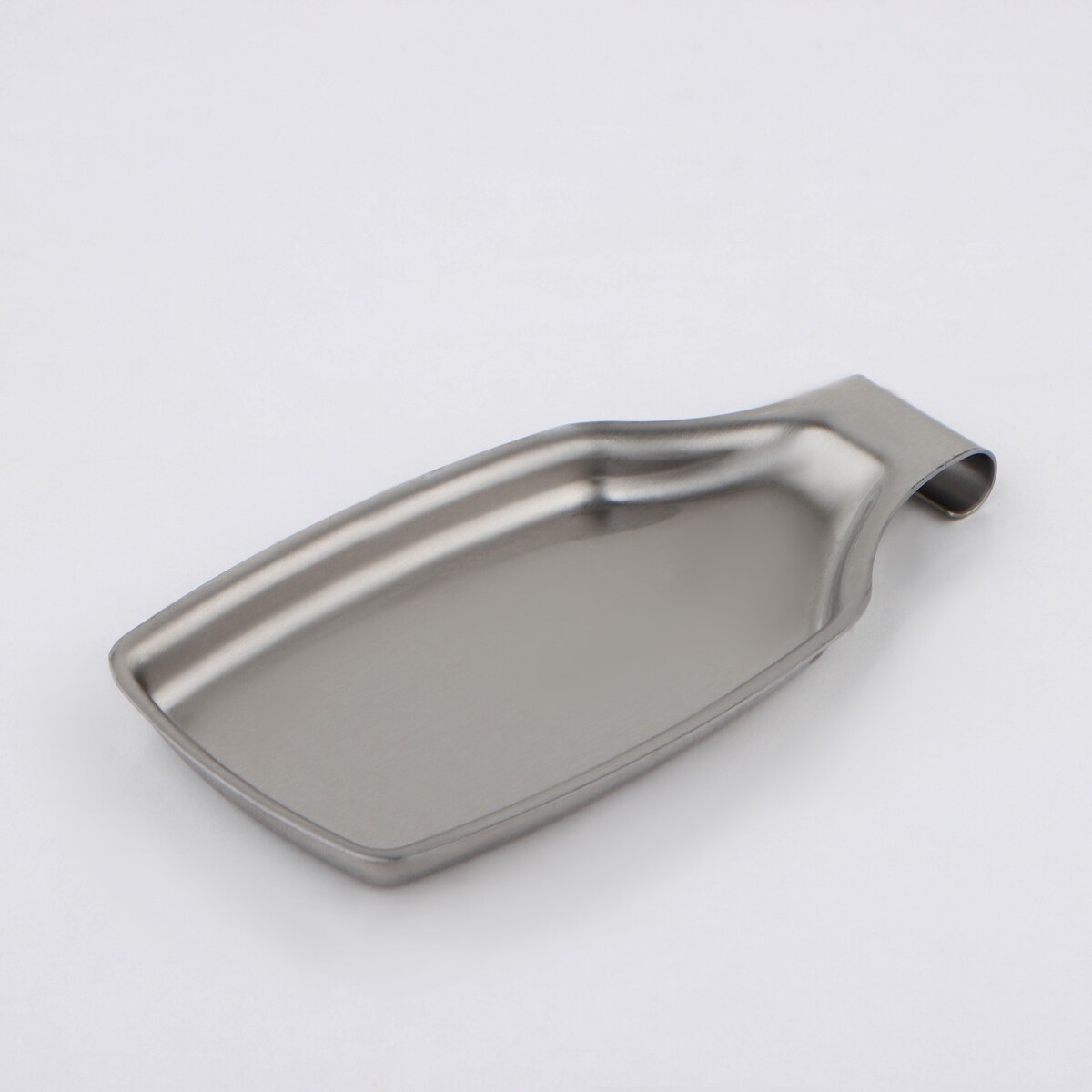 фото Подставка из нержавеющей стали для кухонных принадлежностей, 20,5×11×2, цвет серебряный no brand