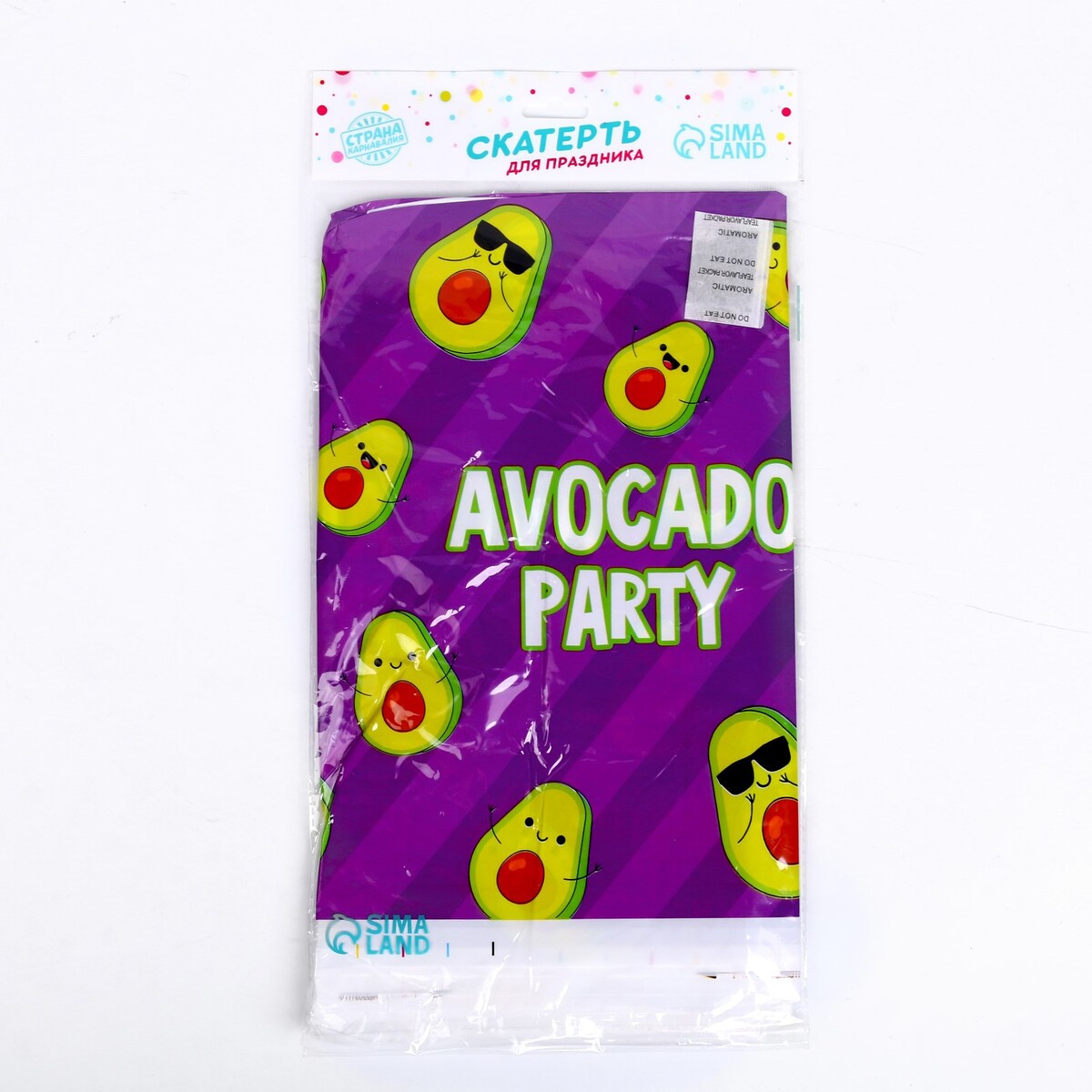 фото Скатерть avocado party 137×180см, фиолетовая страна карнавалия