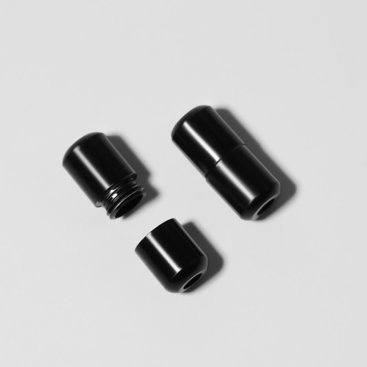 фото Фиксатор для шнурков, пара, d = 8 мм, 1,8 см, цвет черный onlitop
