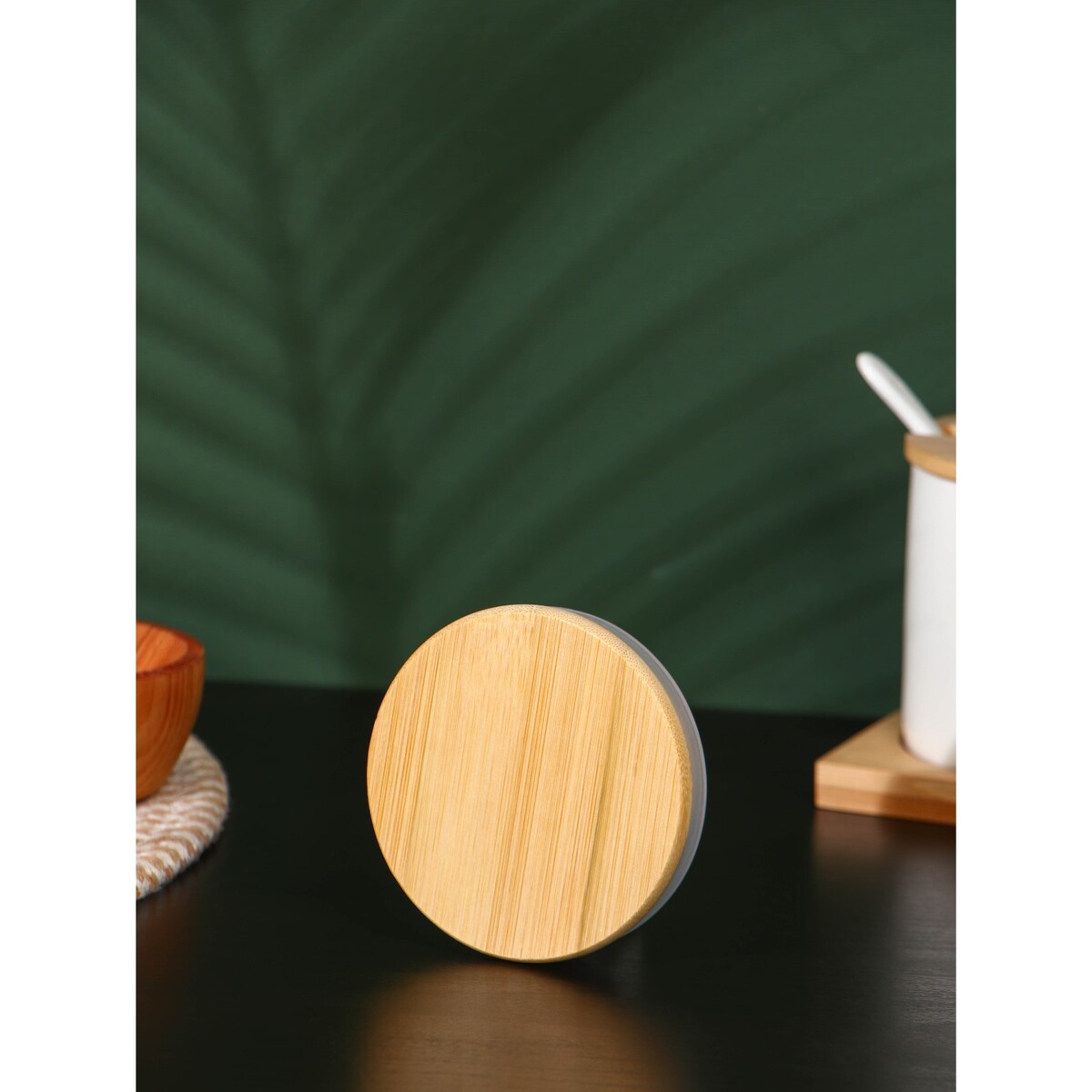 фото Крышка бамбуковая для чайника bellatenero