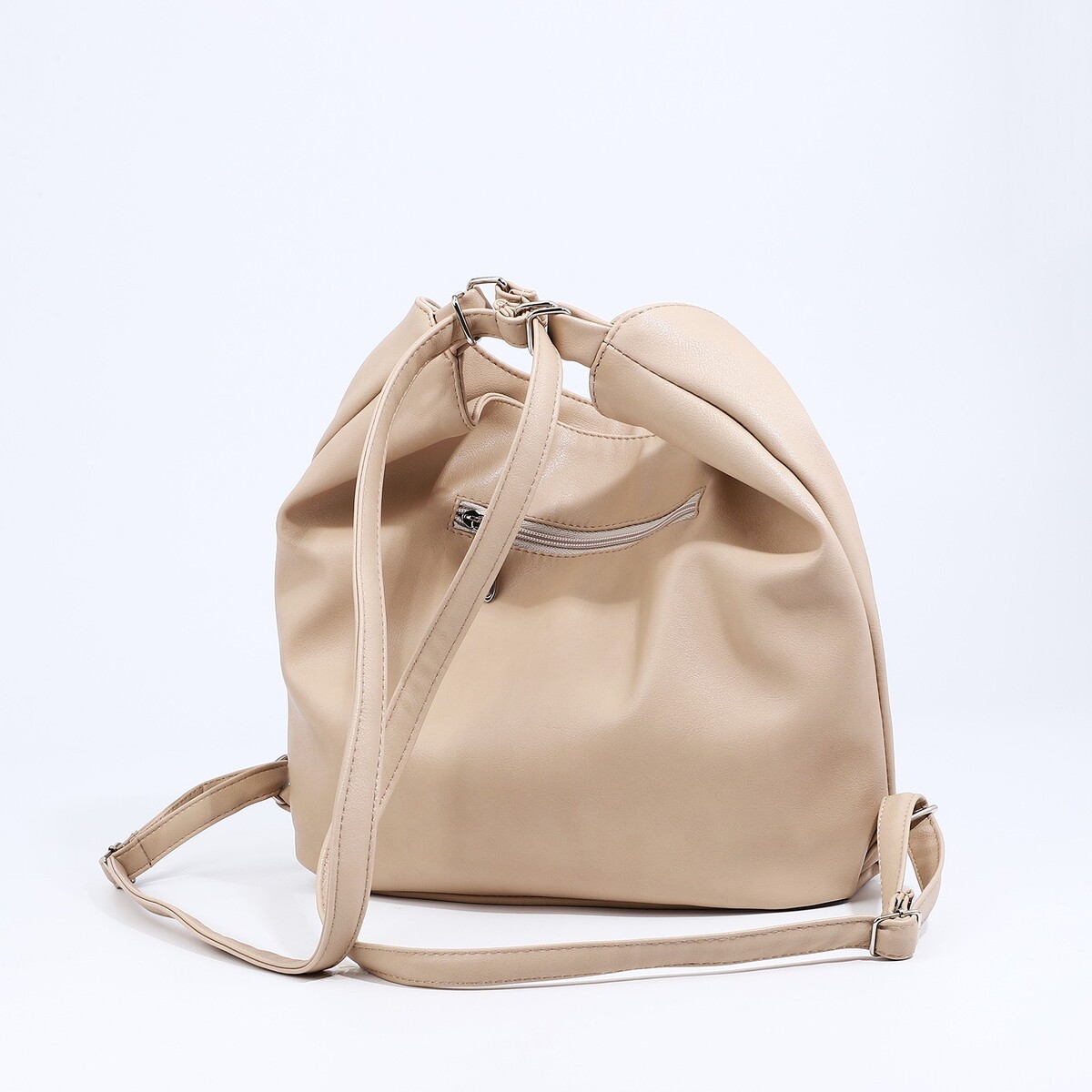 фото Сумка женская с-12, отд на молнии, н/карман, бежевый no brand