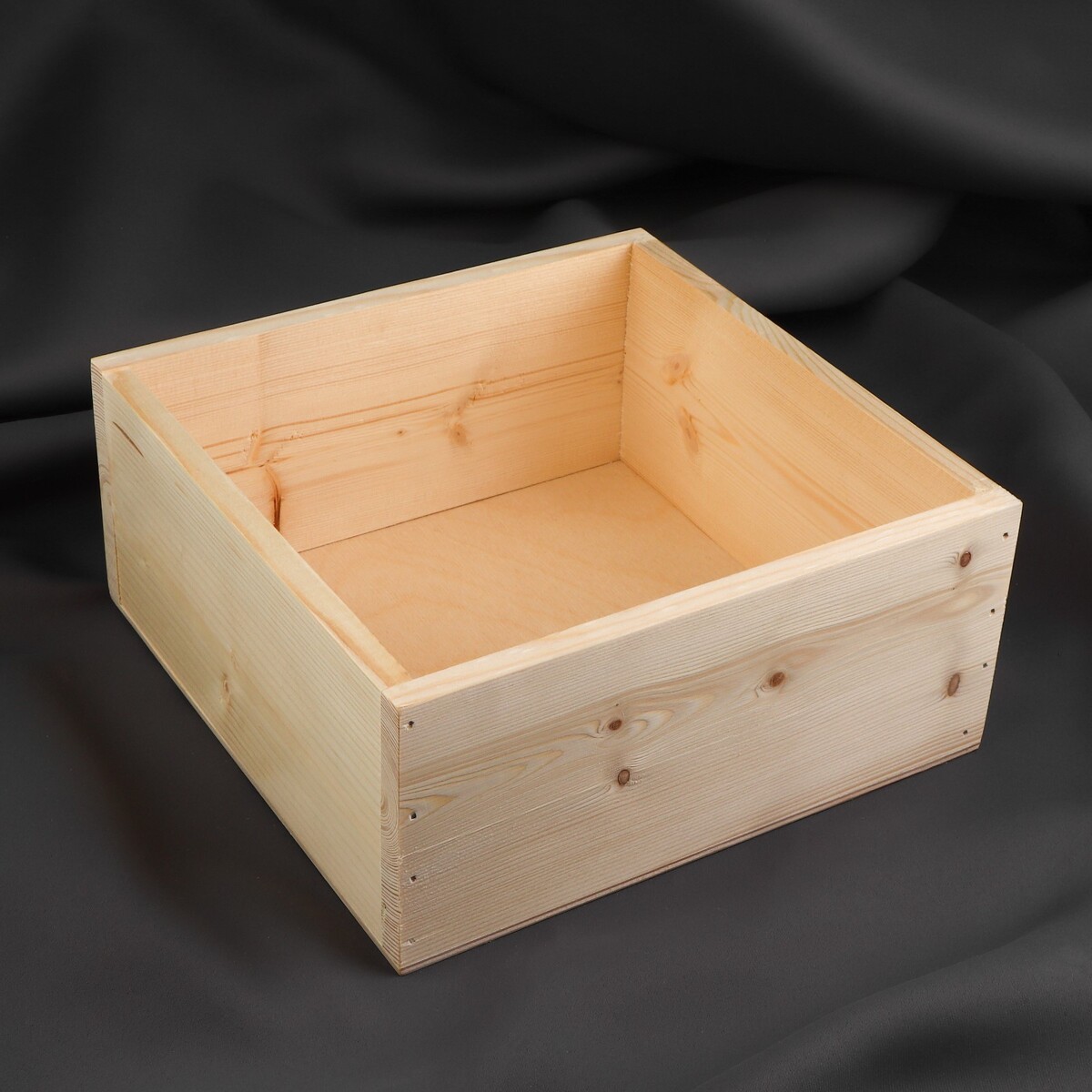 фото Ящик для рукоделия, деревянный, 20 × 20 × 9 см no brand