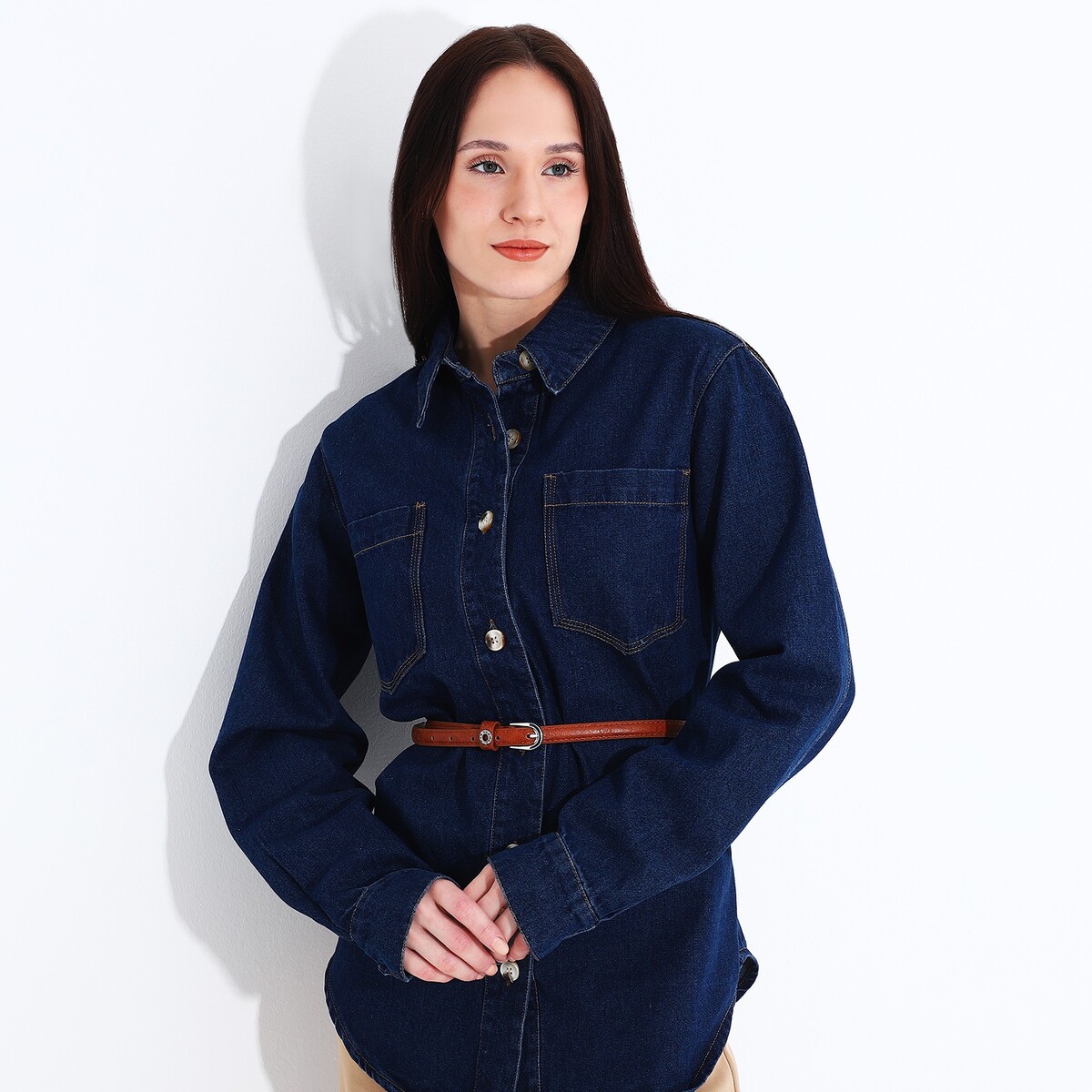 фото Ремень женский, ширина 1,3 см, винт, пряжка металл, цвет оранжевый no brand