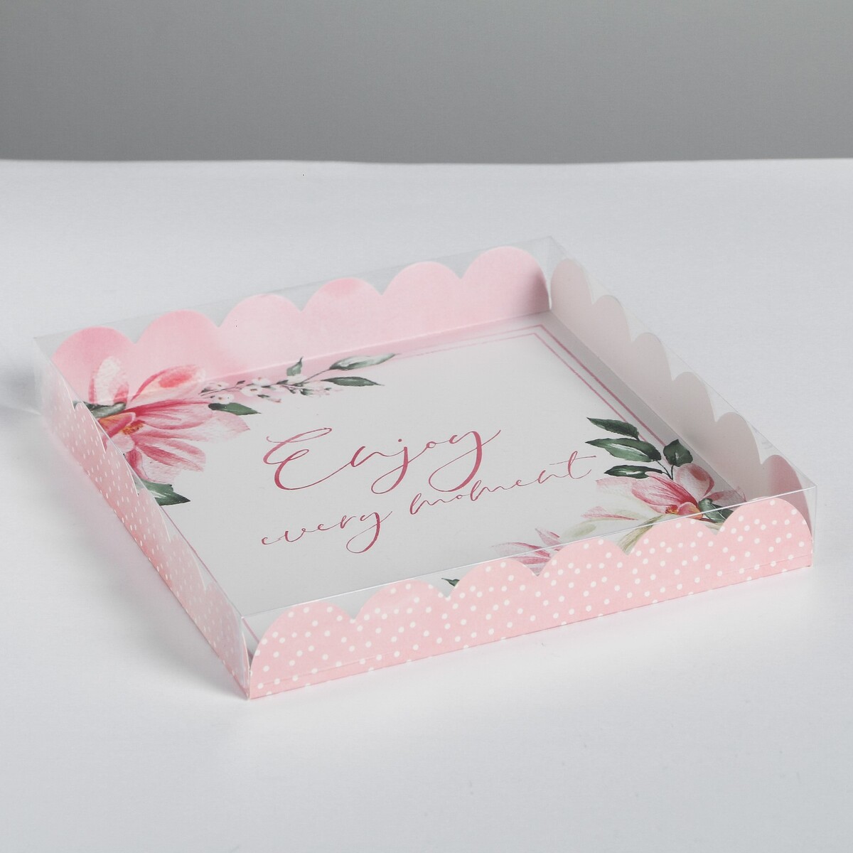 Коробка для кондитерских изделий с pvc-крышкой enjoy every moment, 21 × 21 × 3 см, Розовый
Коробка для кондитерских изделий с pvc-крышкой enjoy every moment, 21 × 21 × 3 см, Розовый