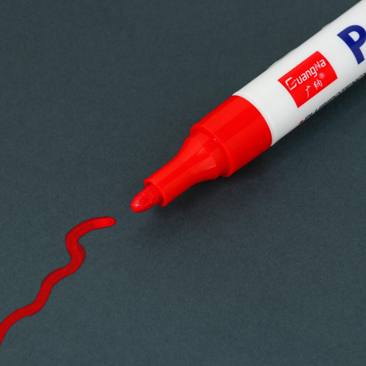 фото Маркер - карандаш, краска для шин водонепроницаемая на масляной основе, красный no brand