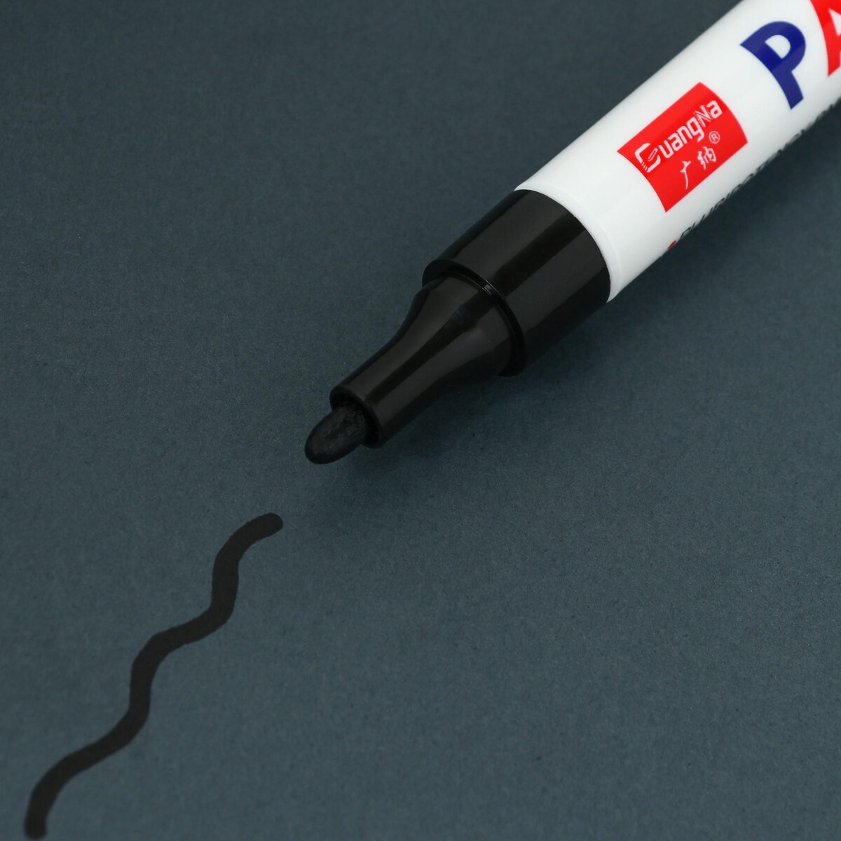 фото Маркер - карандаш, краска для шин водонепроницаемая на масляной основе, черный no brand
