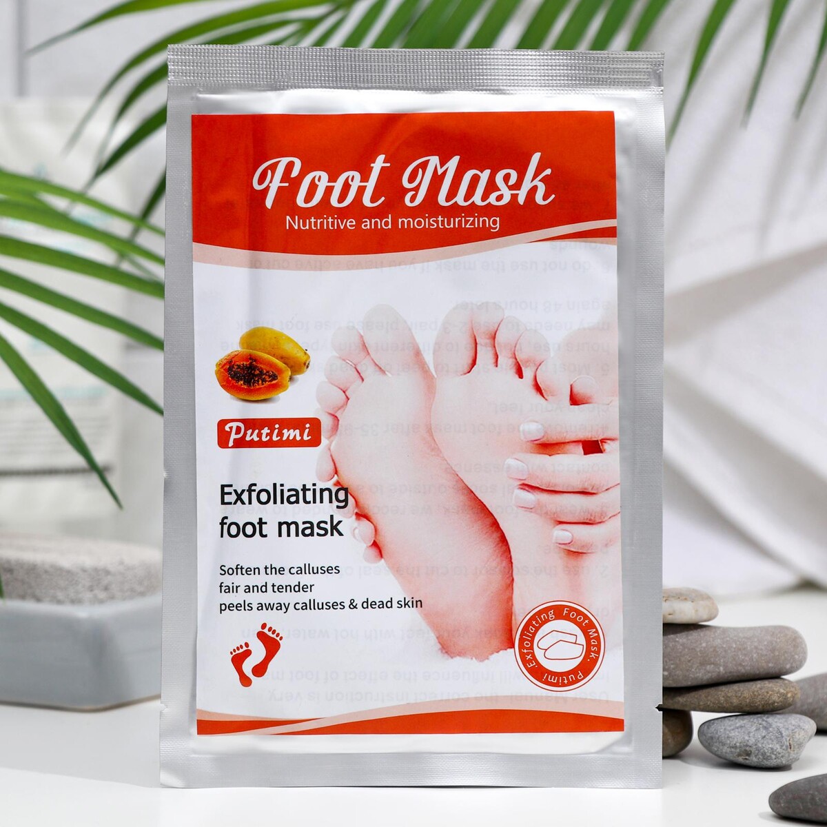 Отшелушивающая маска-носки для ног на основе папайи, размер универсальный, 1 пара
Отшелушивающая маска-носки для ног на основе папайи, размер универсальный, 1 пара