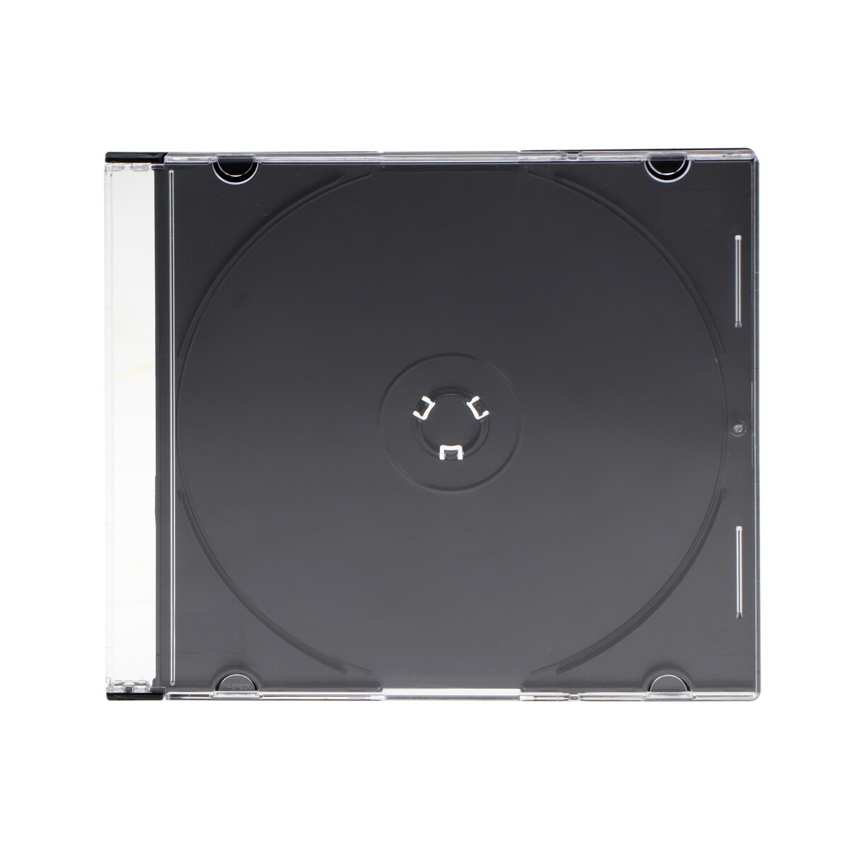 фото Бокс cdb-sl для cd/dvd дисков, вместимость 1 шт, пластик, прозрачный no brand