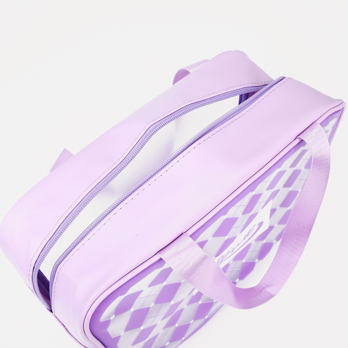 фото Косметичка на молнии, цвет сиреневый no brand