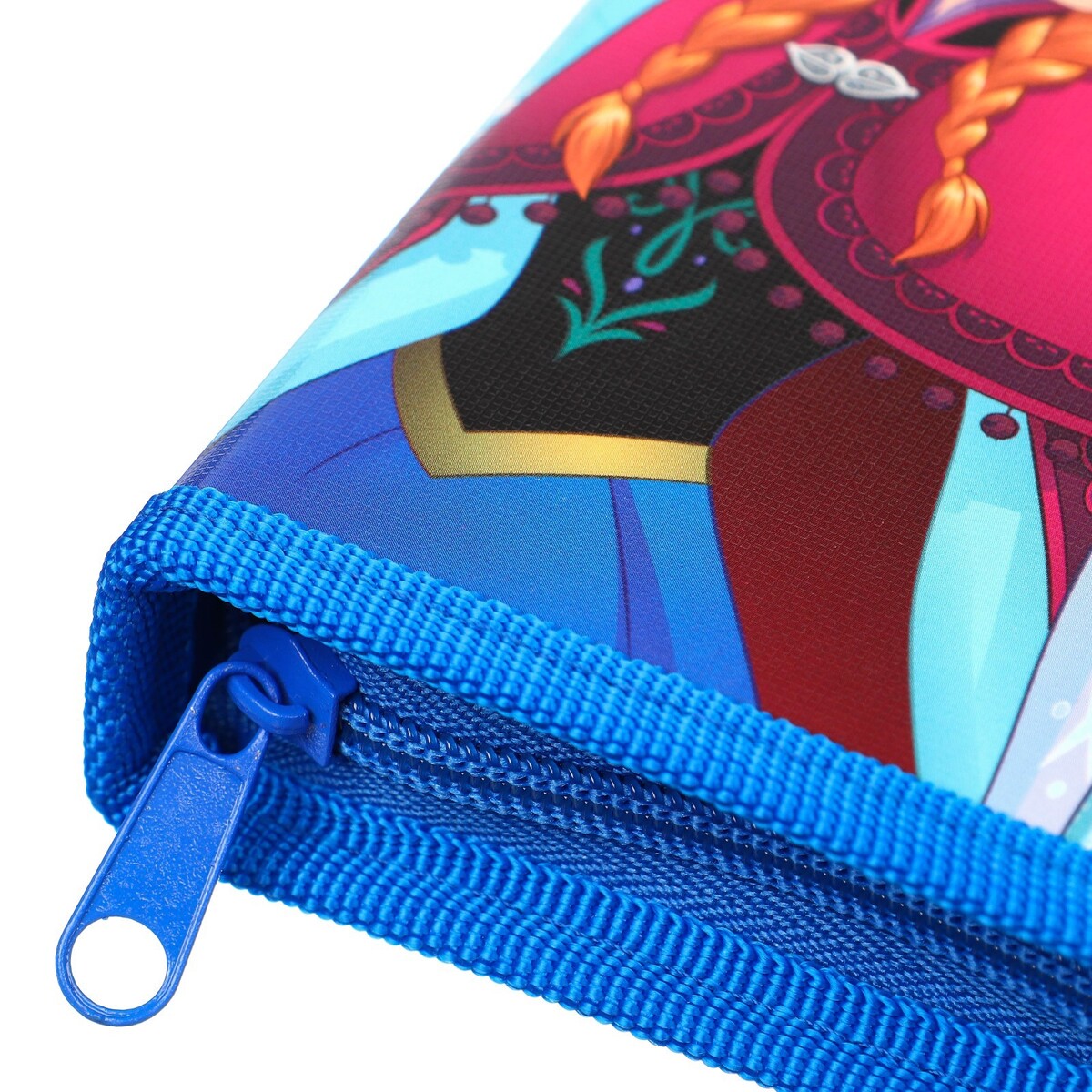 фото Пенал каркасный, 1 секция, 115х205х30 мм, ламинированный картон, холодное сердце disney