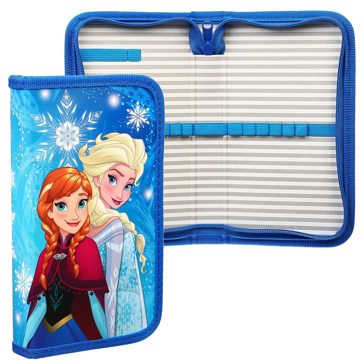 фото Пенал каркасный, 1 секция, 115х205х30 мм, ламинированный картон, холодное сердце disney