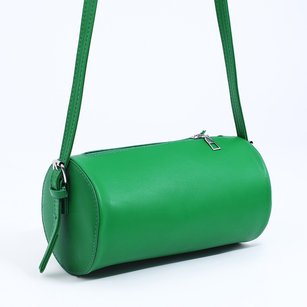 фото Сумка кросс-боди на молнии, цвет зеленый no brand