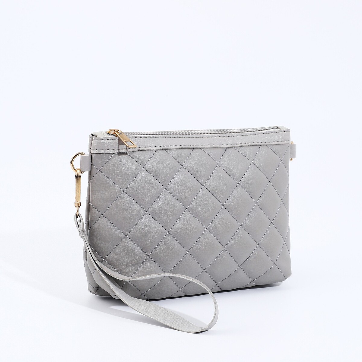 фото Сумка кросс-боди на молнии, цвет серый no brand