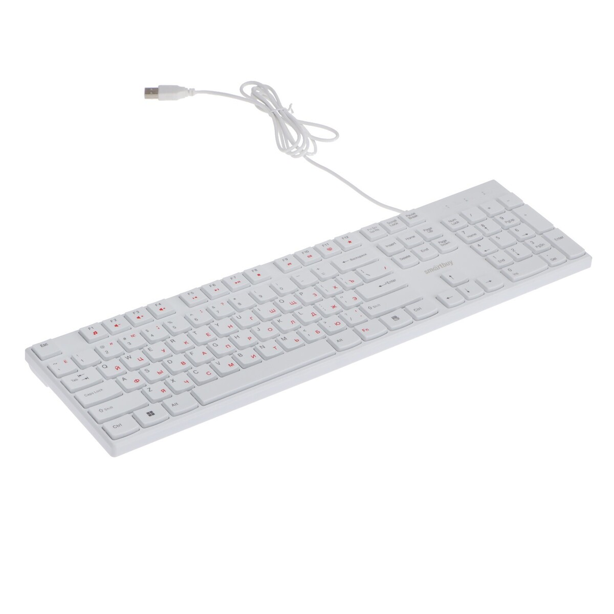 Клавиатура smartbuy one 238, проводная, мембранная, 104 клавиши, usb, белая, Белый
Клавиатура smartbuy one 238, проводная, мембранная, 104 клавиши, usb, белая, Белый